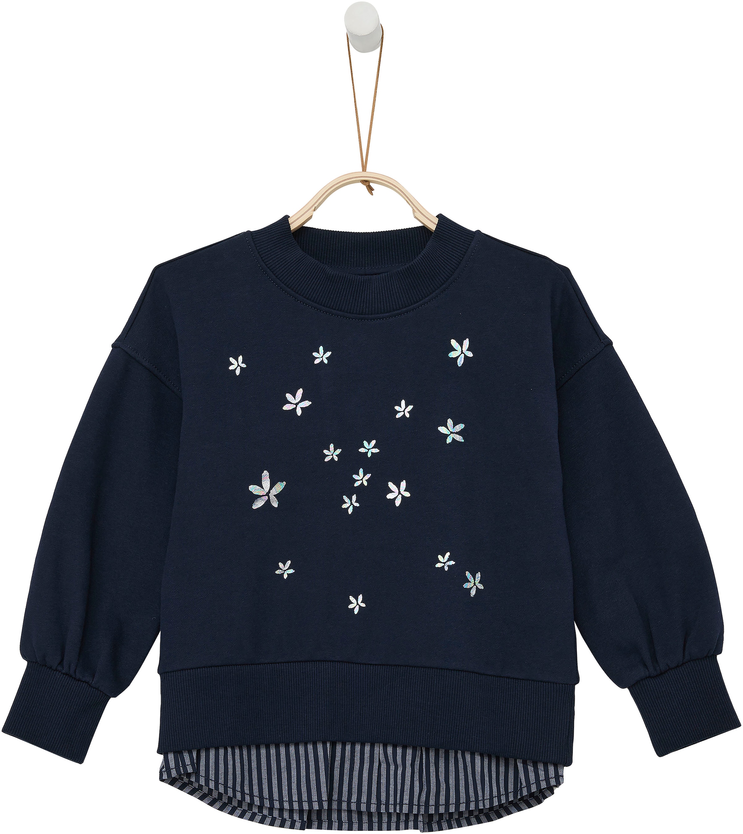 Blumen- Aufdruck s.Oliver | BAUR Junior Sweatshirt, bestellen mit