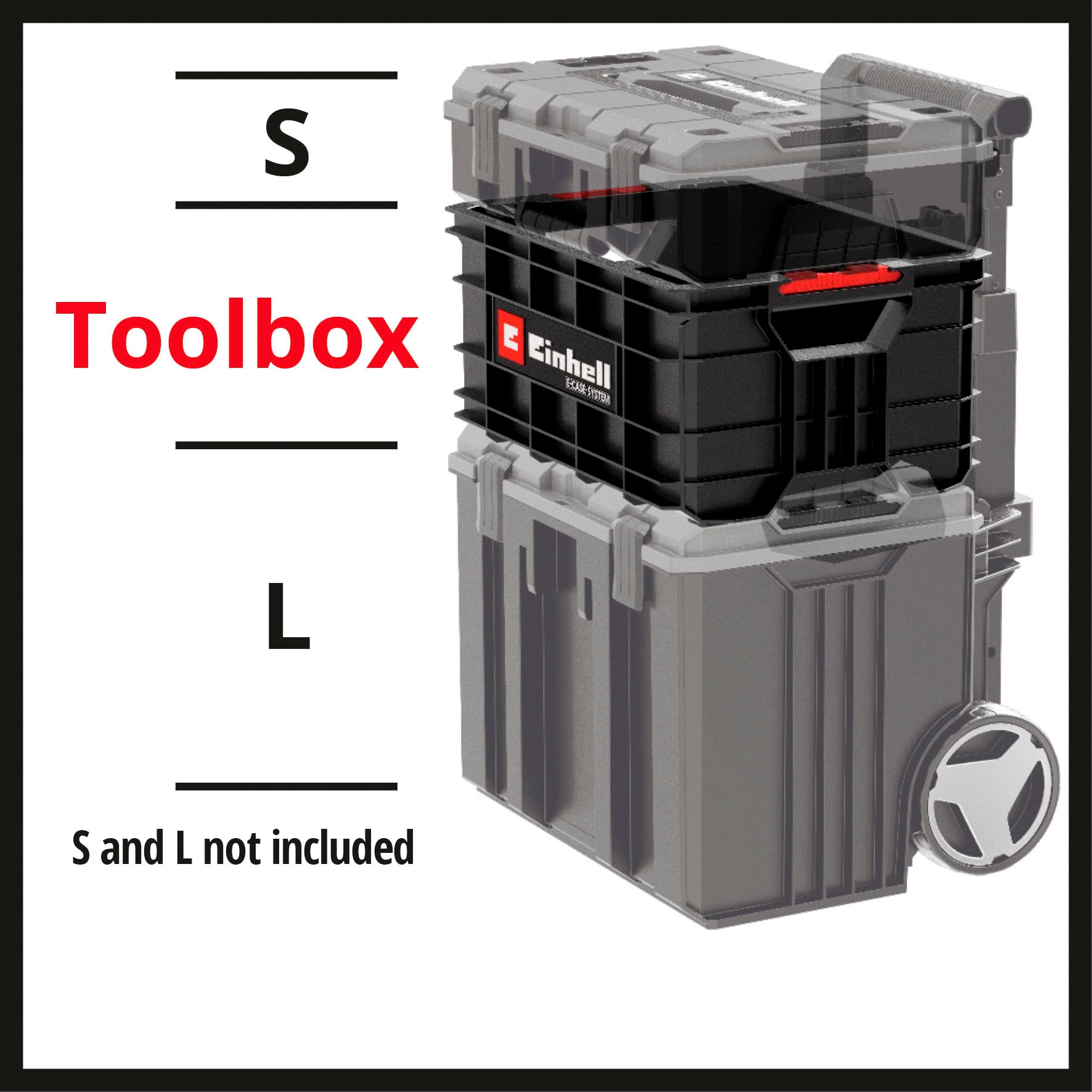Einhell Werkzeugbox »Systemkoffer E-Case« Werkzeugkiste