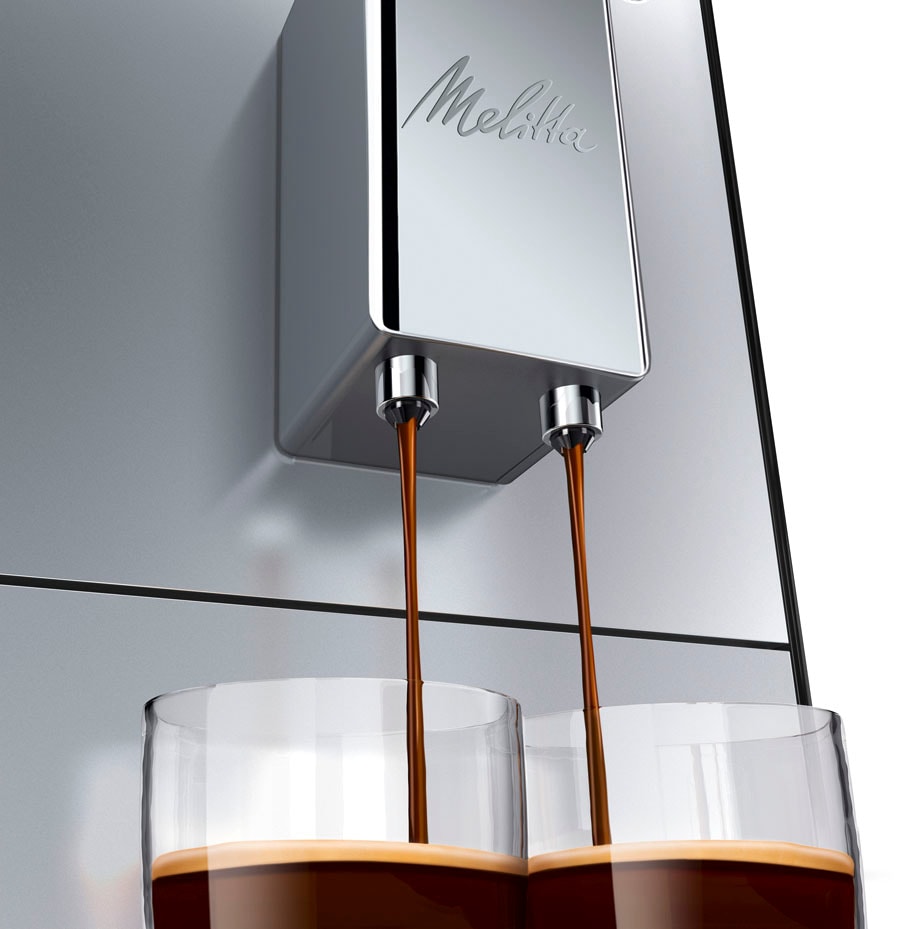 Melitta Kaffeevollautomat »Solo® E950-201, schwarz«, Perfekt für Café crème & Espresso, nur 20cm breit