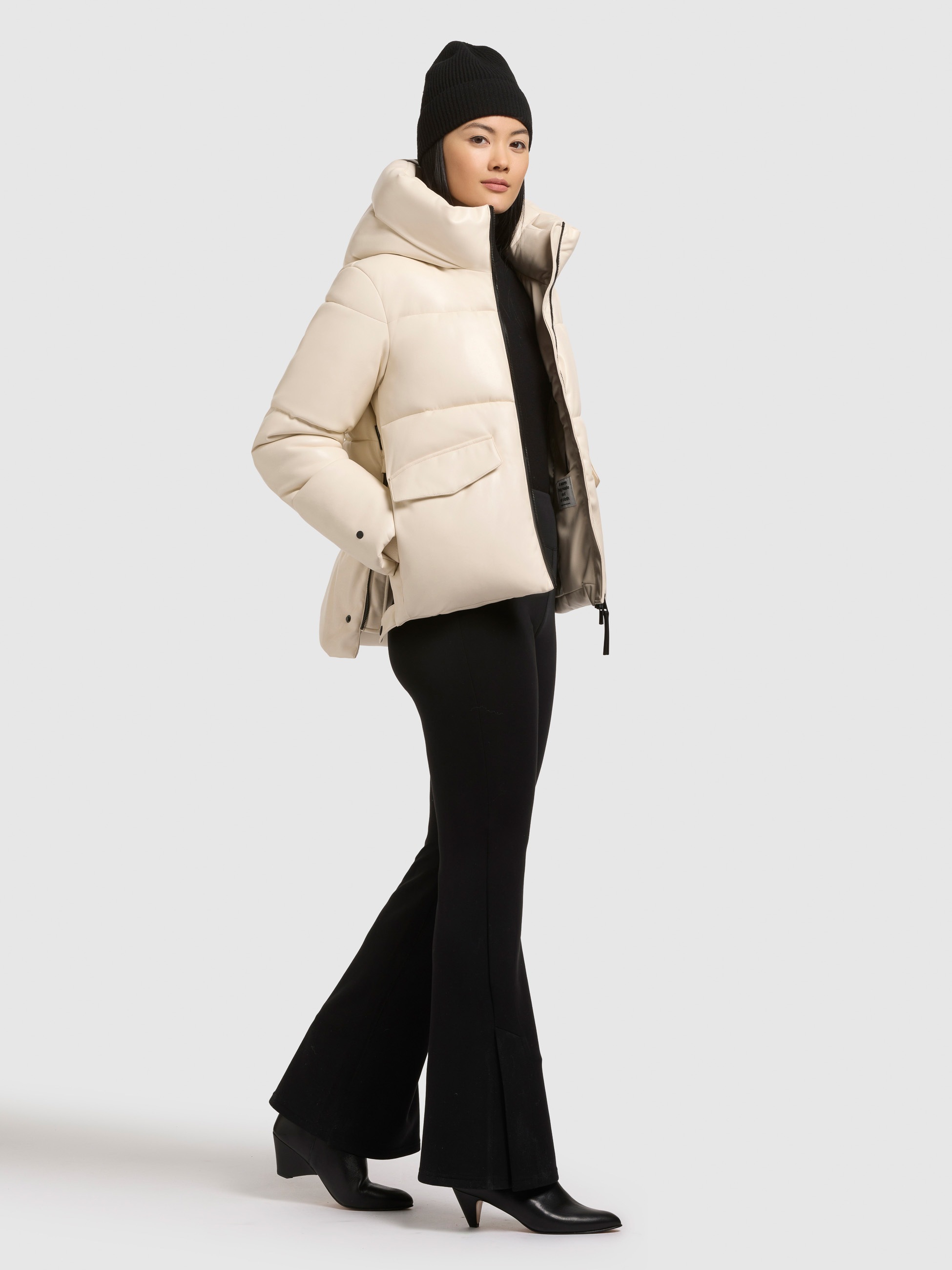 khujo Lederimitatjacke »AURORA« mit Kapuze