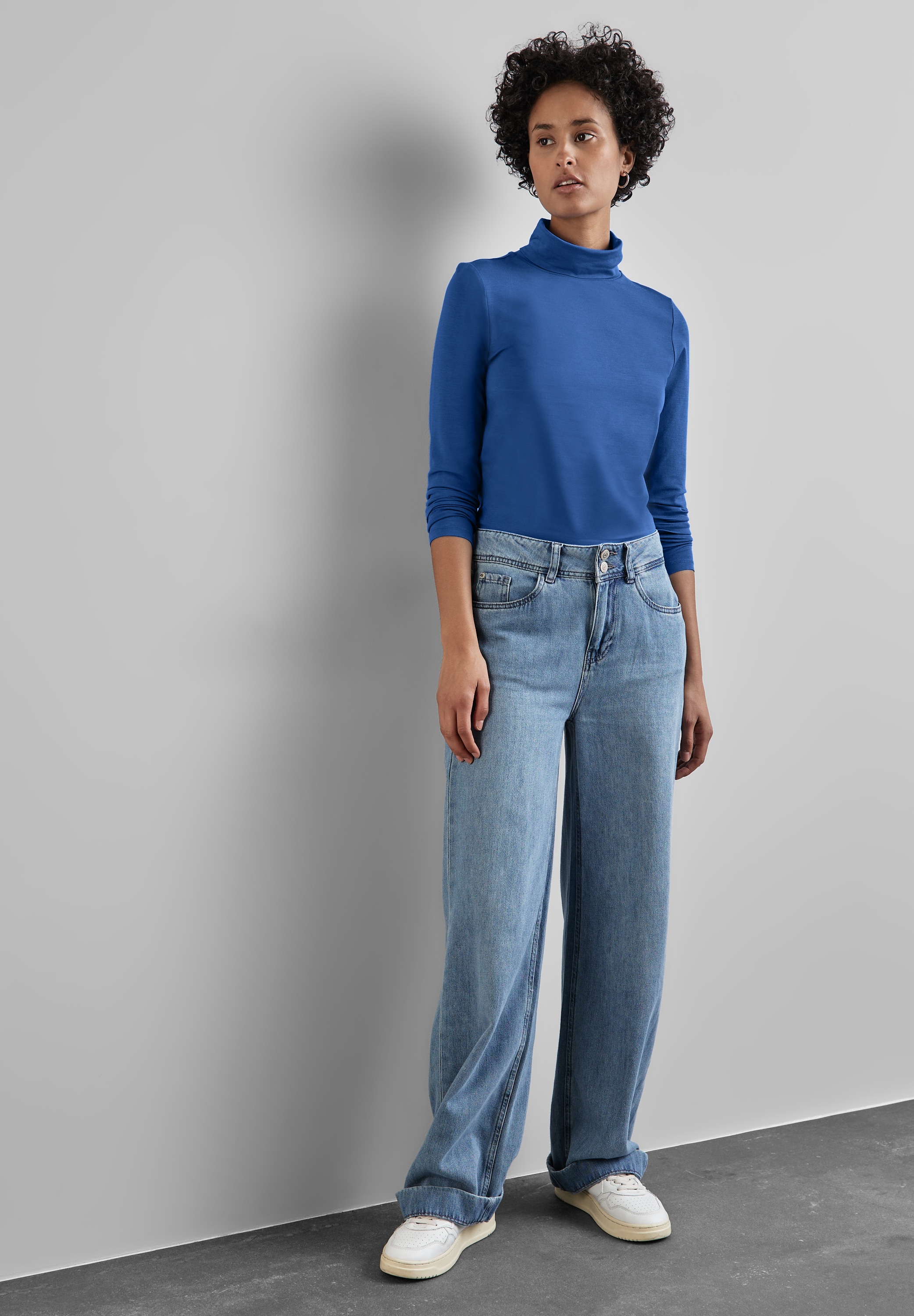 STREET ONE Langarmshirt, im soften Baumwoll-Mix