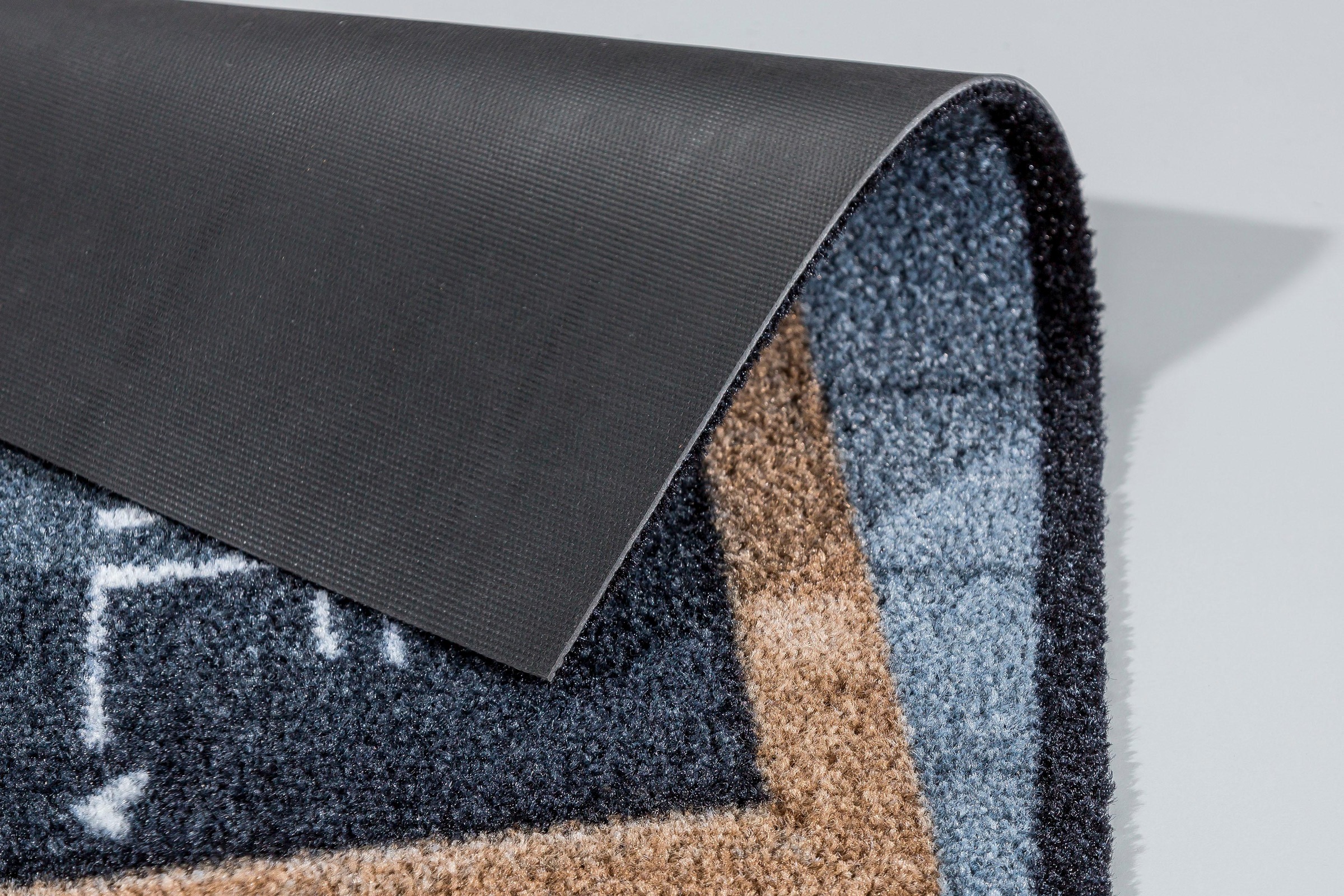 Thumbnail - ASTRA Fußmatte "Deco Brush 1630" rechteckig 7 mm Höhe Schmutzfangmatte, mit Spruch, In -und Outdoor geeignet