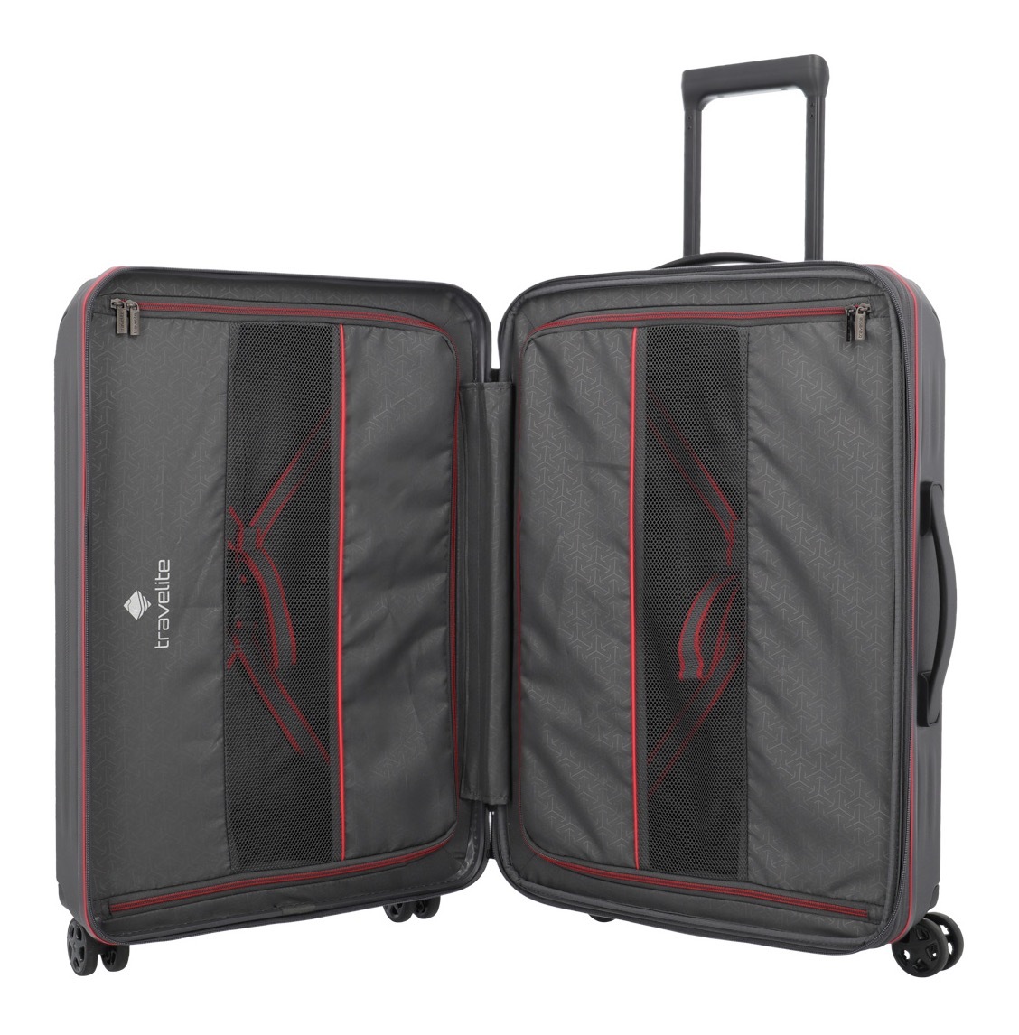 travelite Trolleyset »DYNAMIIC S+/M/L, verschiedene Farben«, (Set, 3 tlg., S+/M/L), Hartschalen-Koffer ABS Volumenerweiterung