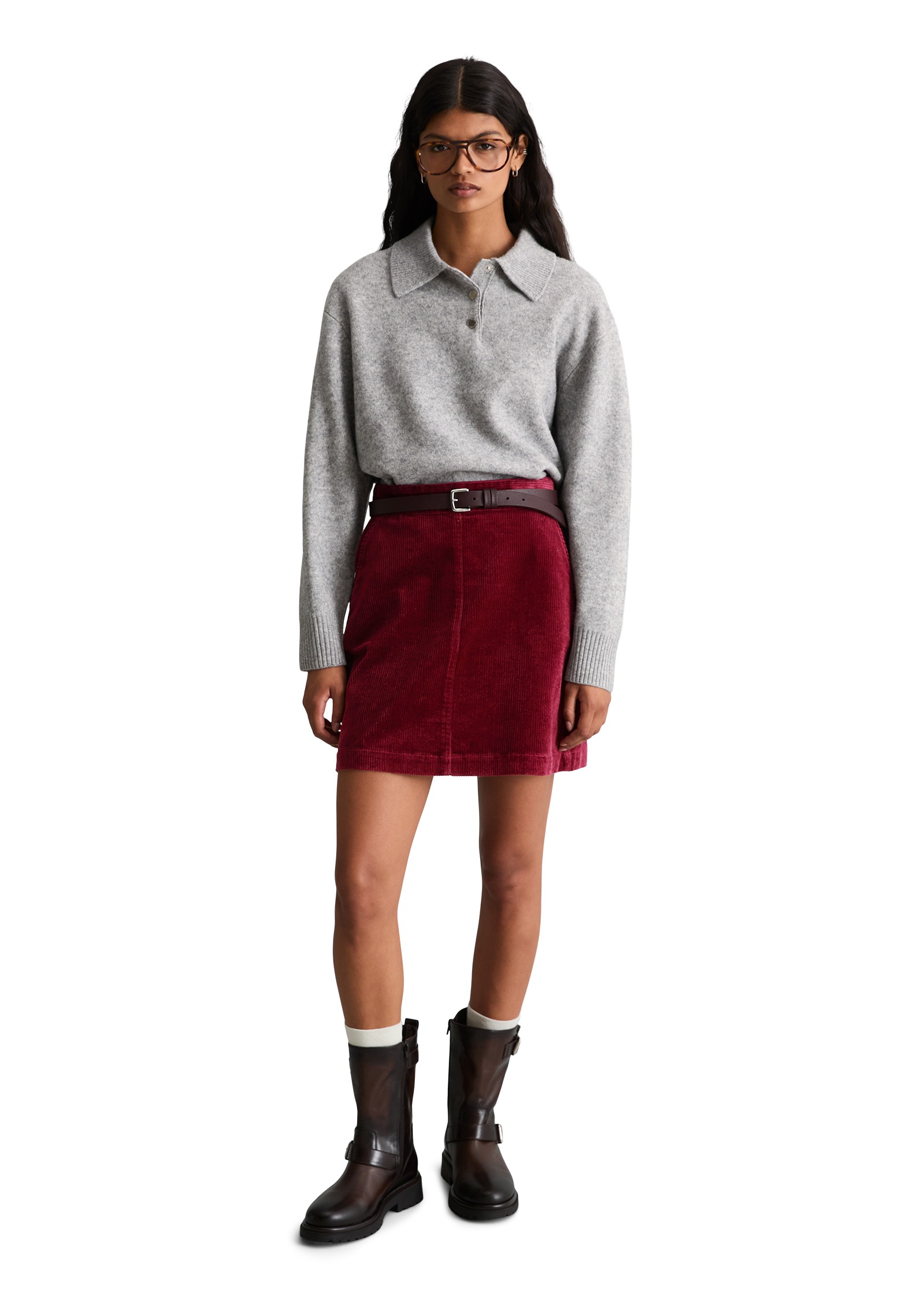 Marc O'Polo DENIM Langarm-Poloshirt »aus softer Schurwolle«