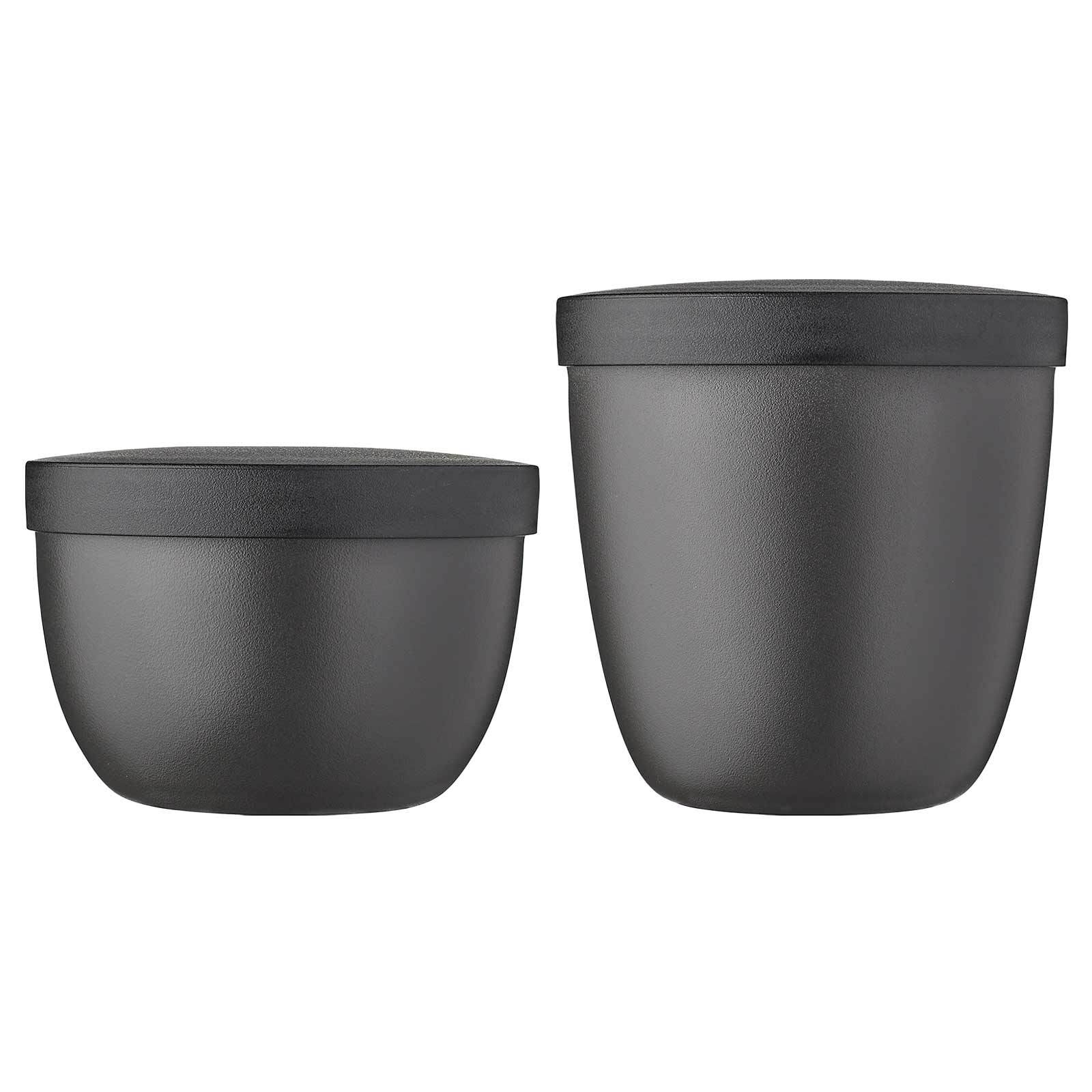 Mepal Lunchbox "Snackpots Ellipse 350 & 500 ml 2er Set" Spülmaschinengeeignet, Mikrowellengeeignet (ohne Deckel)