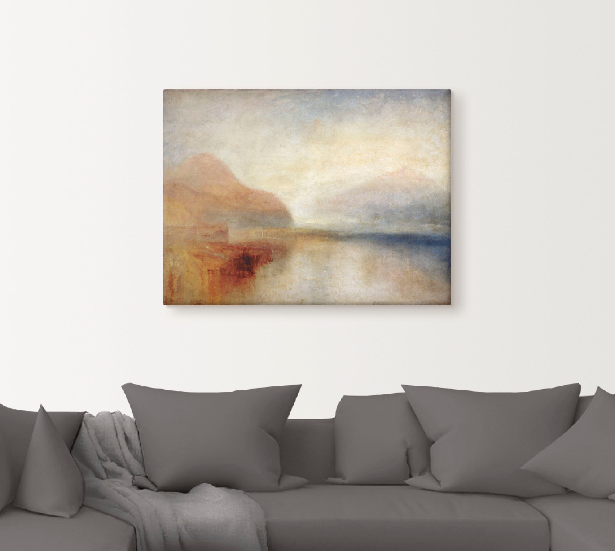 Artland Leinwandbild »Monte Rosa. Um 1835/40«, Berge, (1 St.), auf Keilrahmen gespannt