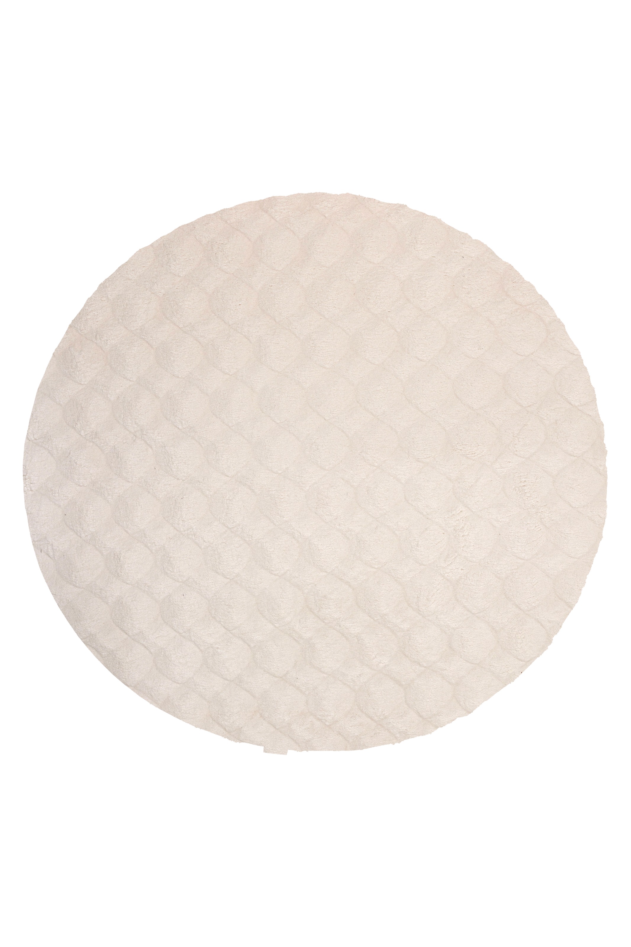 Teppich KAYOOM "Royal Glow 825", creme, B:120cm H:30mm L:120cm Ø:120cm, Polyester, Teppiche, Teppich, Auch in rund, Hochflor, Modernes Muster, Vegan