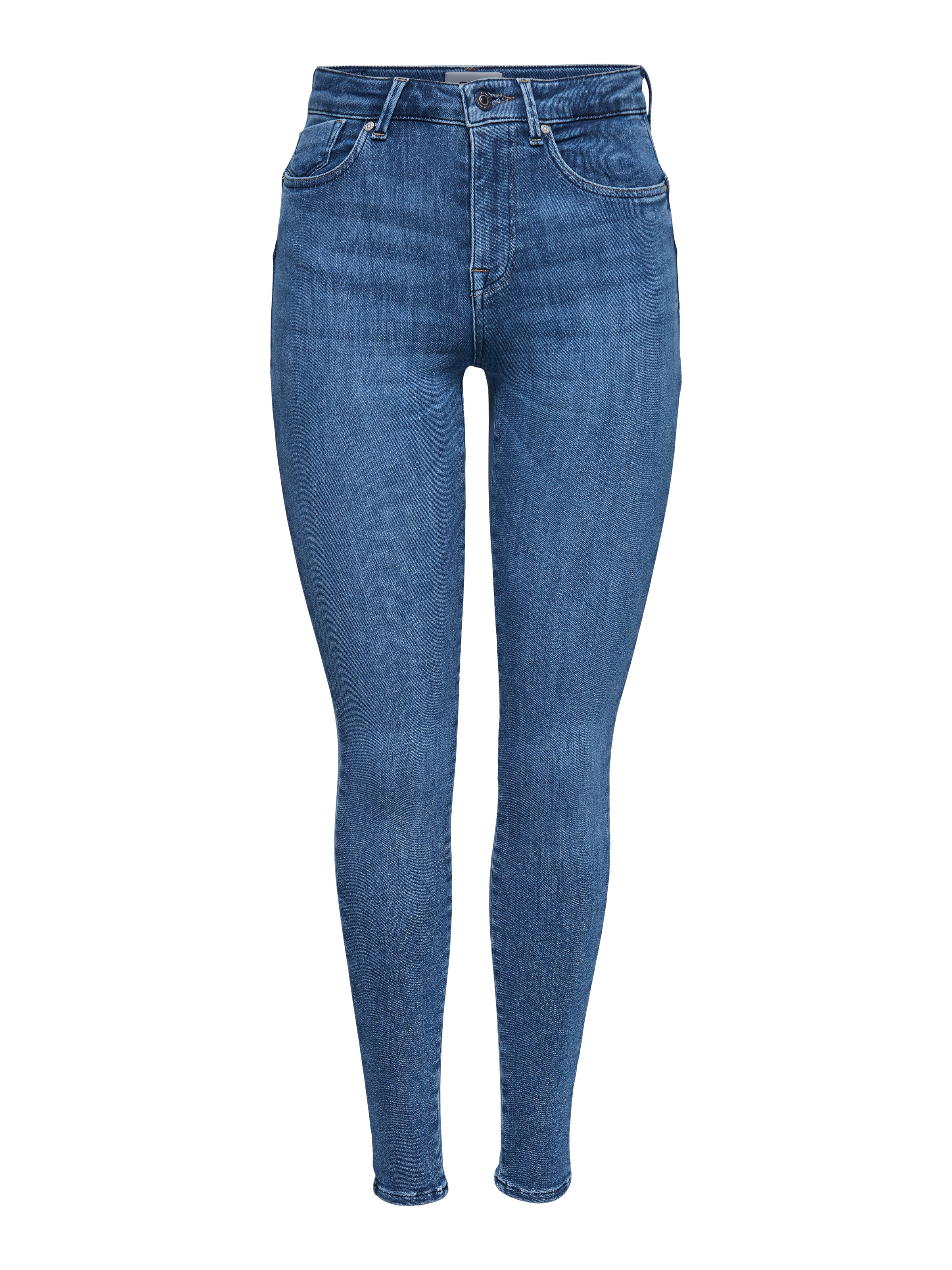 Skinny-fit-Jeans ONLY "ONLPOWER – Skinny-Jeans mit Push-up-Effekt und High Waist", Damen, Gr. L (40), Länge 32, blau (light blau denim), Denim/Jeans, Obermaterial: 92% Baumwolle, 6% Polyester, 2% Elasthan, skinny fit, Jeans, skinny fit, modisch, Denim, Ba 4