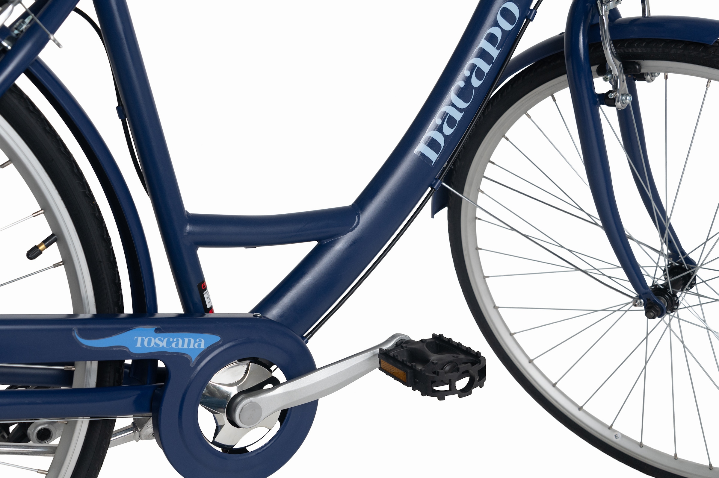 Dacapo Cityrad »DaCapo Damenrad 28'' Toscana Blau 6 Gänge RH 48 cm« 6 Gang Shimano Tourney Schaltwerk Kettenschaltung
