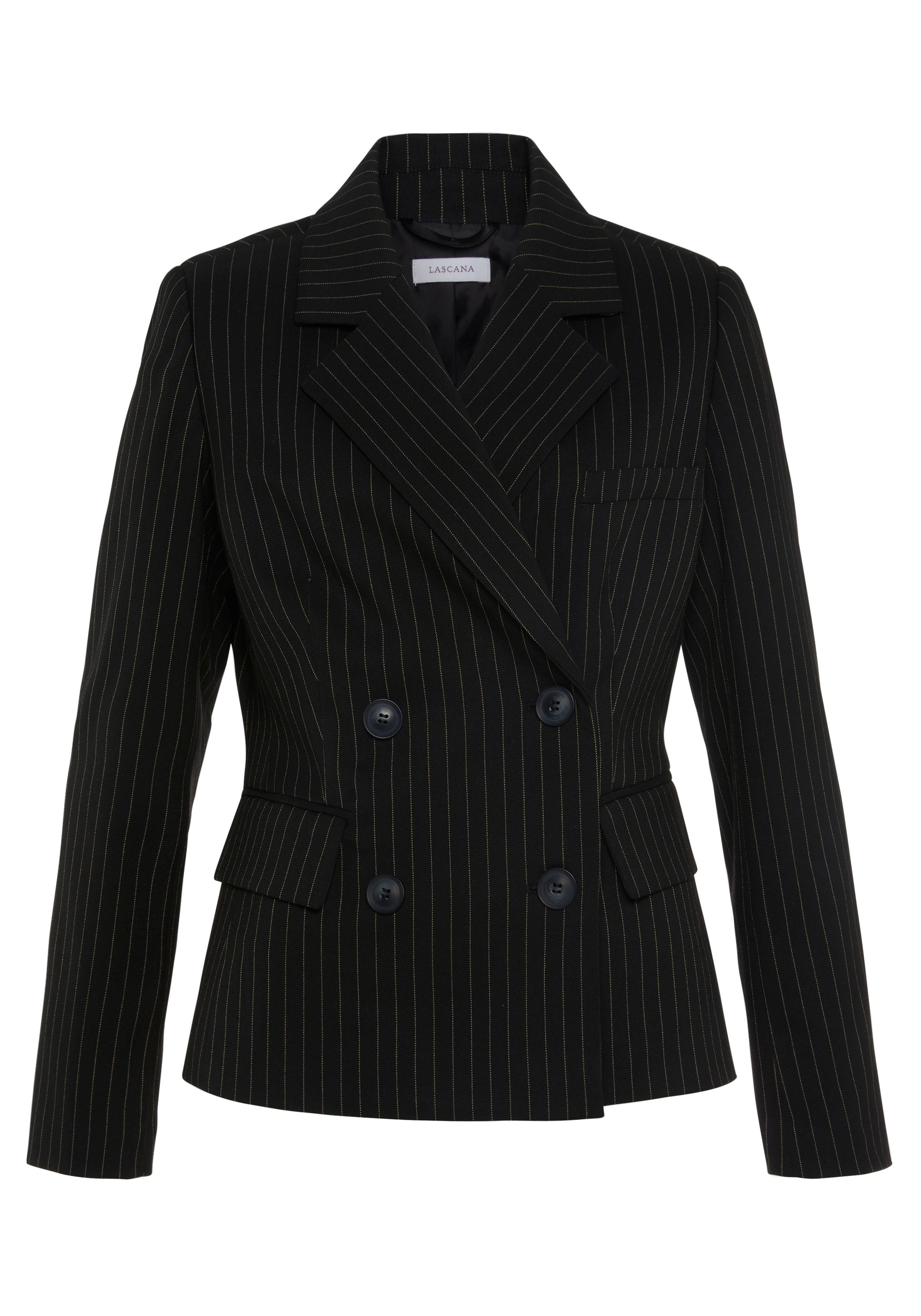 LASCANA Kurzblazer, mit doppelreihigem Knopfverschluss, Damenblazer, sportl günstig online kaufen