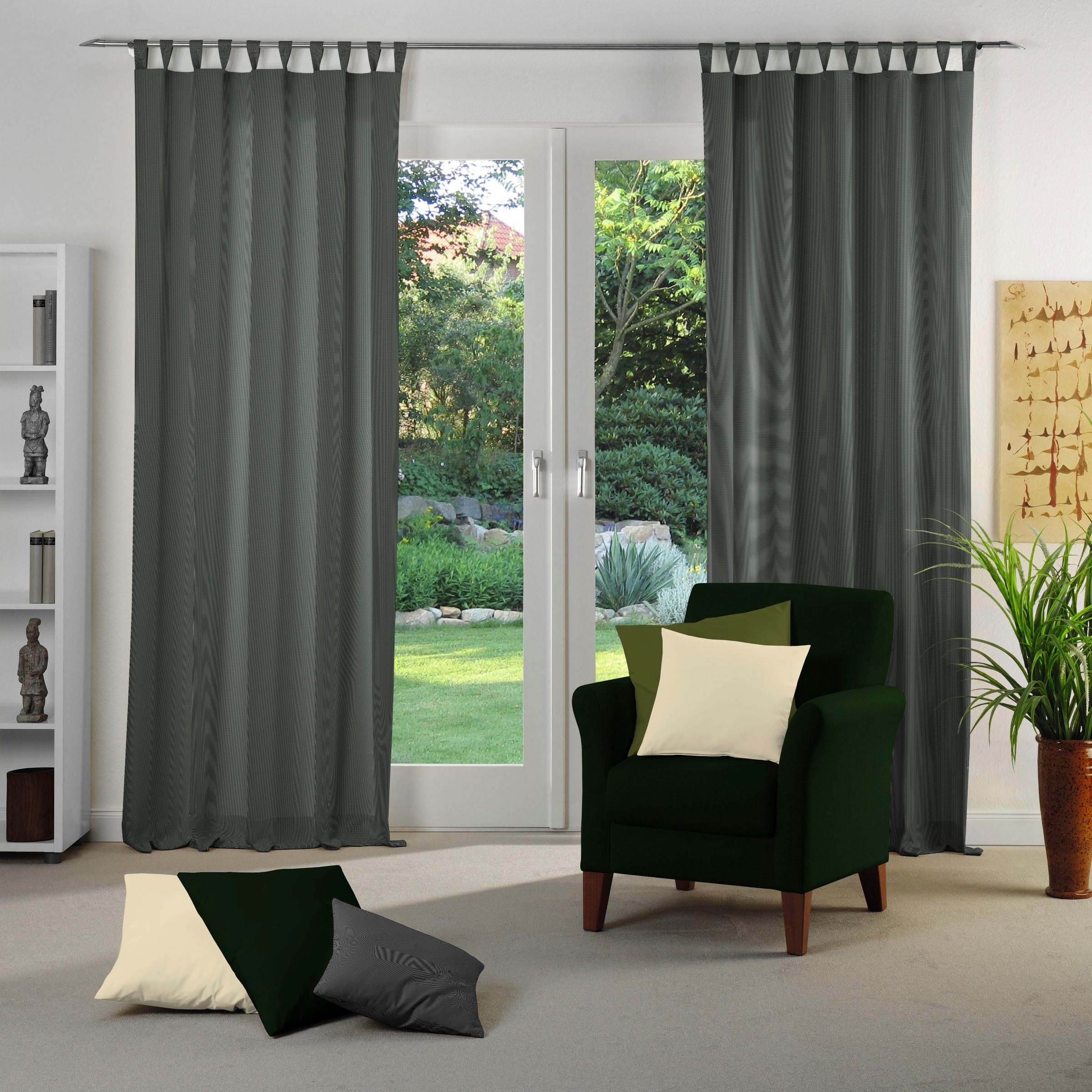 Adam Vorhang "Uni Collection" Schlaufen 1 Stk. tlg. Blickdichter aus 100% B günstig online kaufen