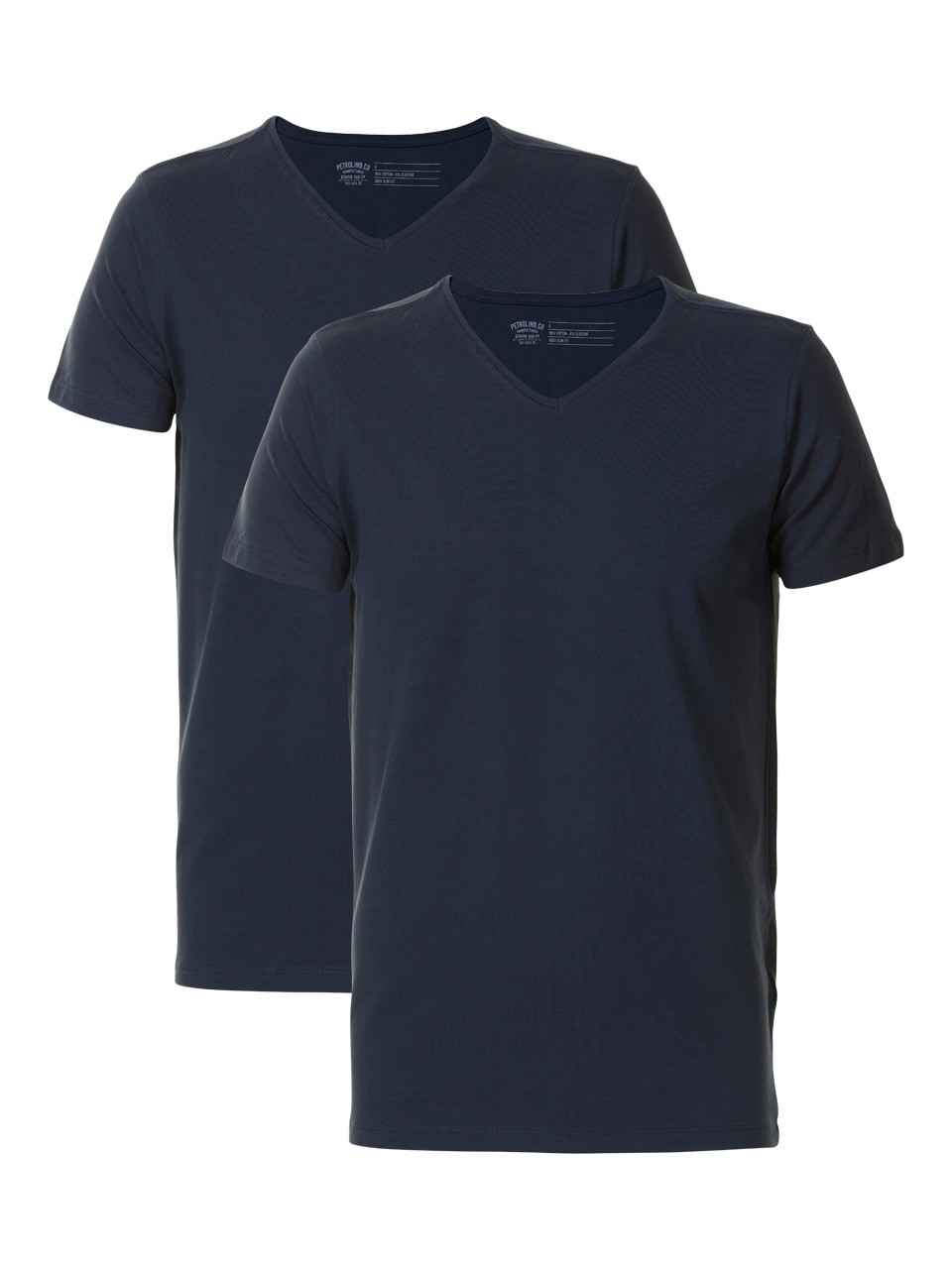 T-Shirt, (Packung, 2er-Pack), V-Ausschnitt