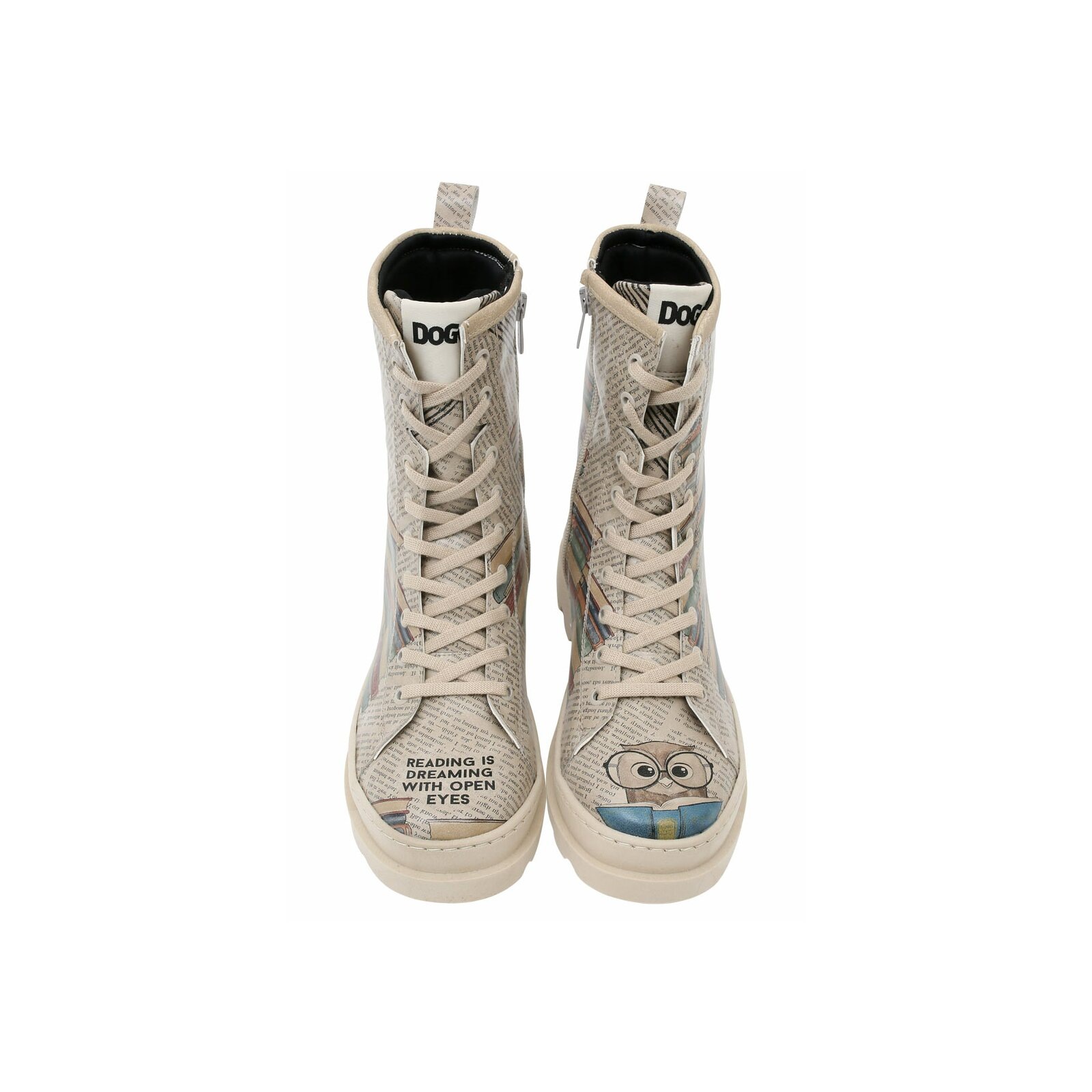 DOGO Stiefelette "Gisele Schnürstiefel Boots The Wise Owl Damen Stiefelette günstig online kaufen
