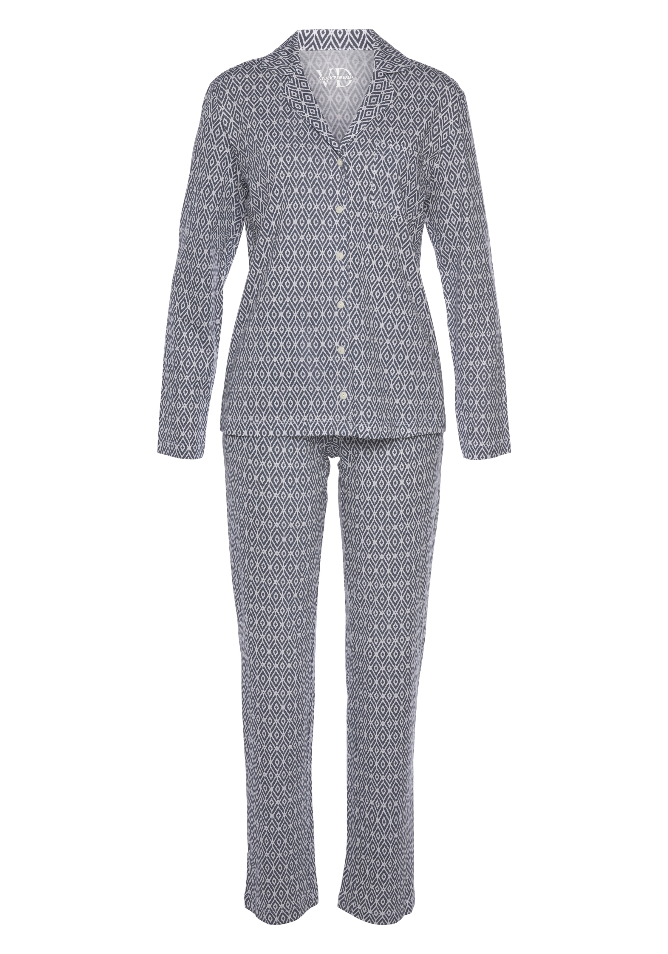 Vivance Dreams Pyjama, 2 Stk. in schönem Muster günstig online kaufen