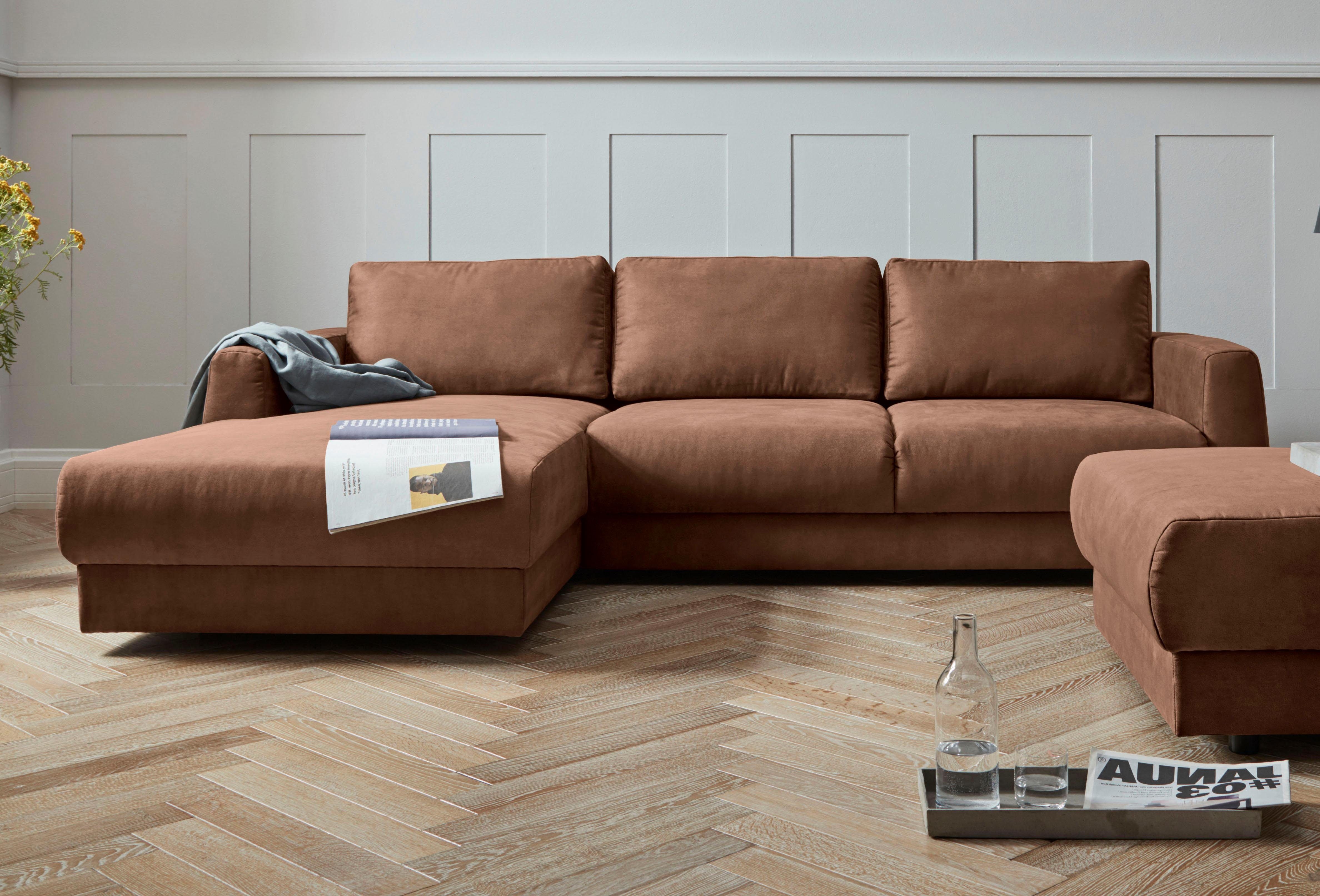 OTTO home Ecksofa "Hobro L-Form" in 3 Bezugsqualitäten in vielen Farben