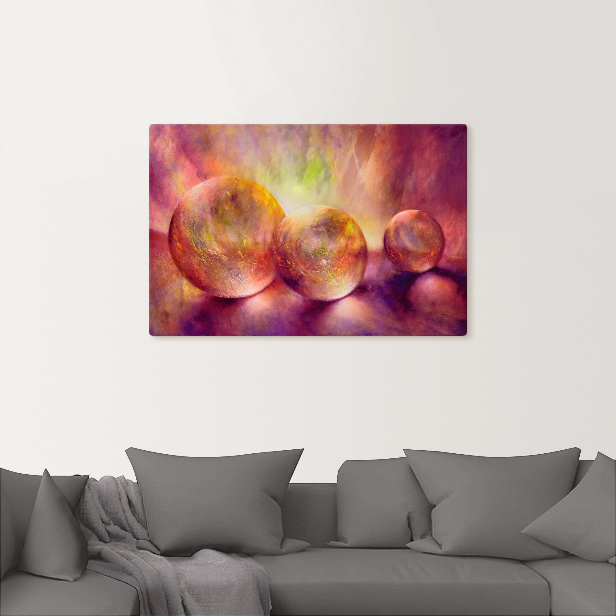 Artland Wandbild »Purpures Licht«, Muster, (1 St.), als Alubild, Outdoorbild, Leinwandbild, Poster in verschied. Größen