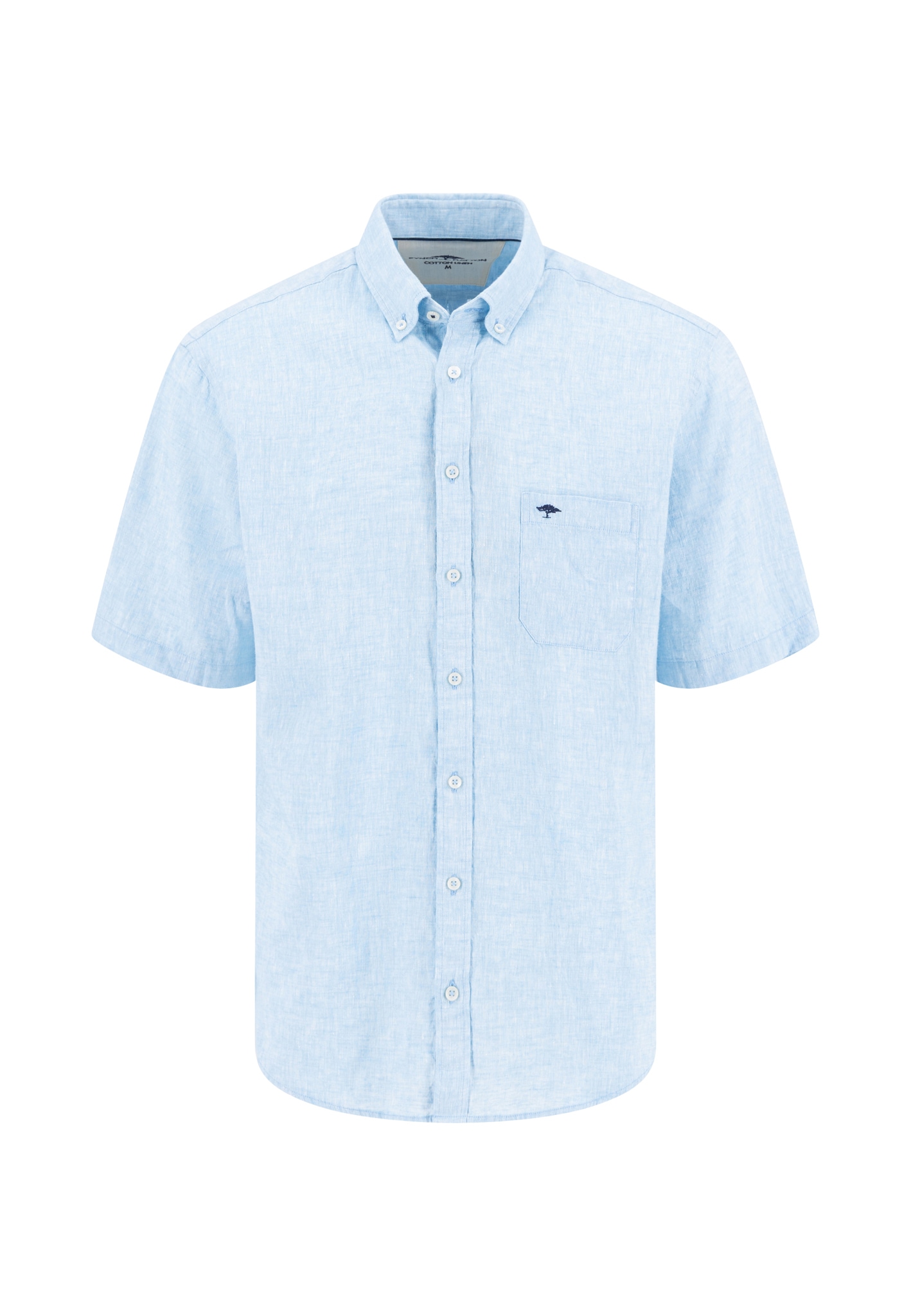 FYNCH-HATTON Kurzarm, Regular Fit, mit Brusttasche, mit Button-down-Kragen