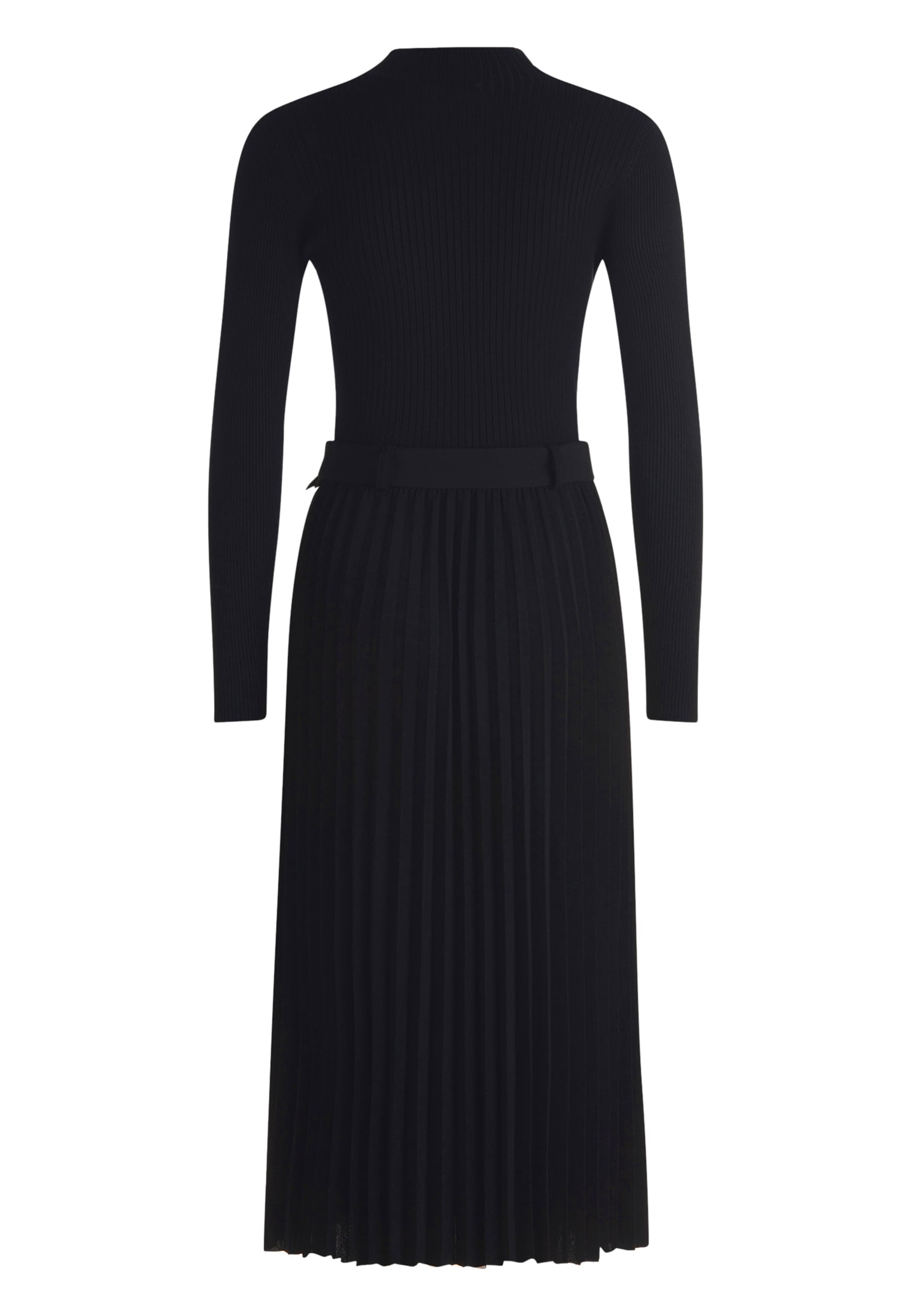 Zero Strickkleid »zero Damen Strickkleid mit Faltenrock«, Gürtel