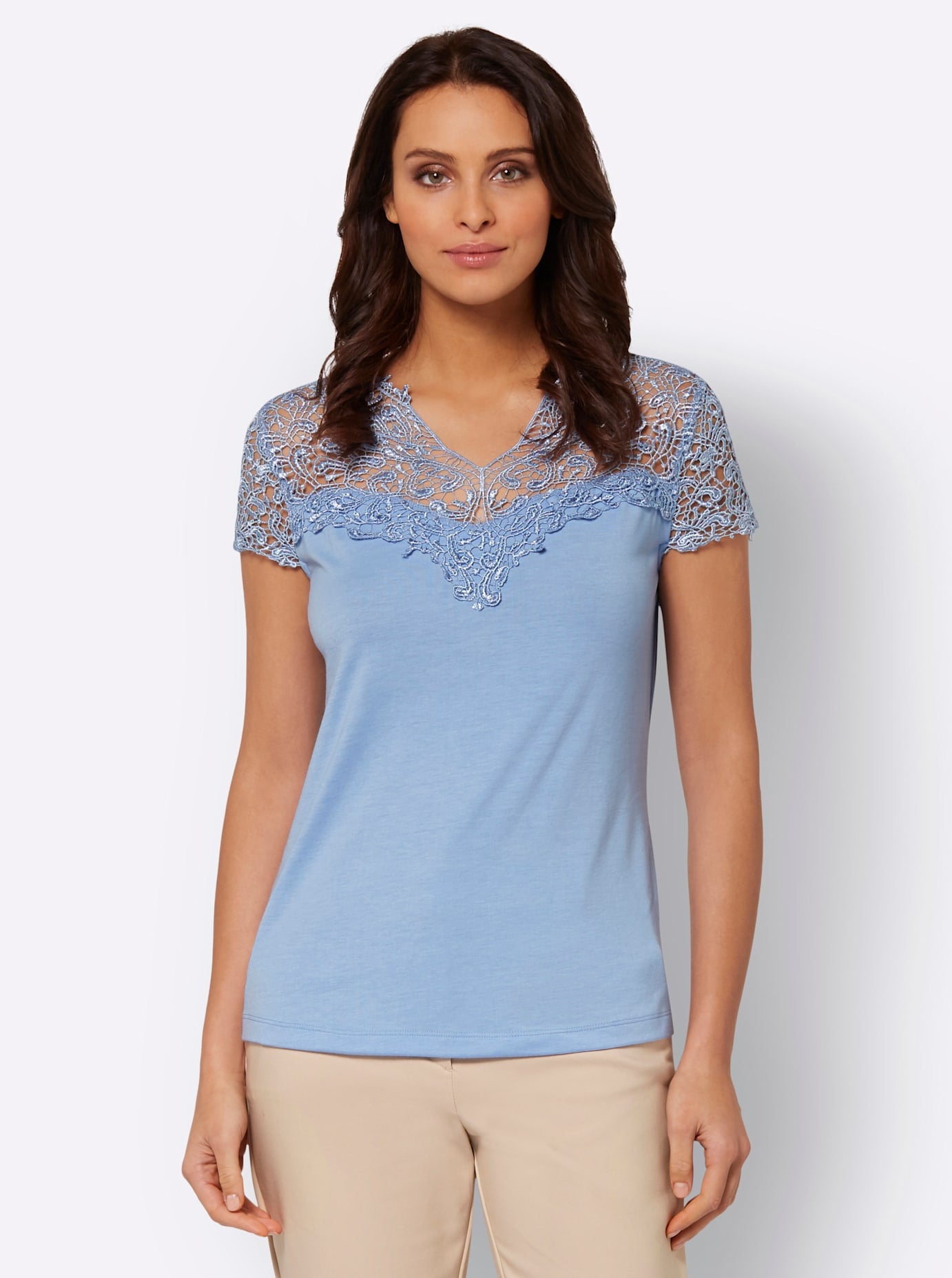 Lady Spitzenshirt »Shirt«, (1 tlg.)