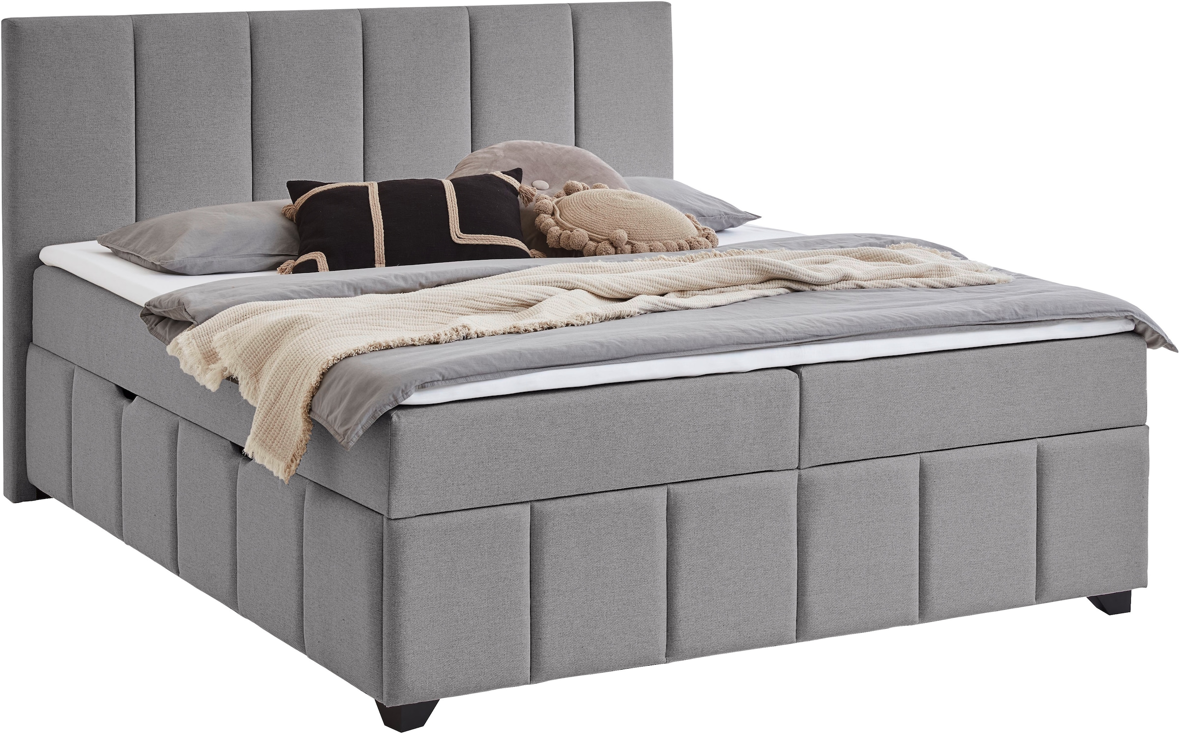 Home affaire Boxbett »Bellah inkl. Bettkasten, erhältlich in der Breite 180x200cm« inkl. PU-Schaum-Topper