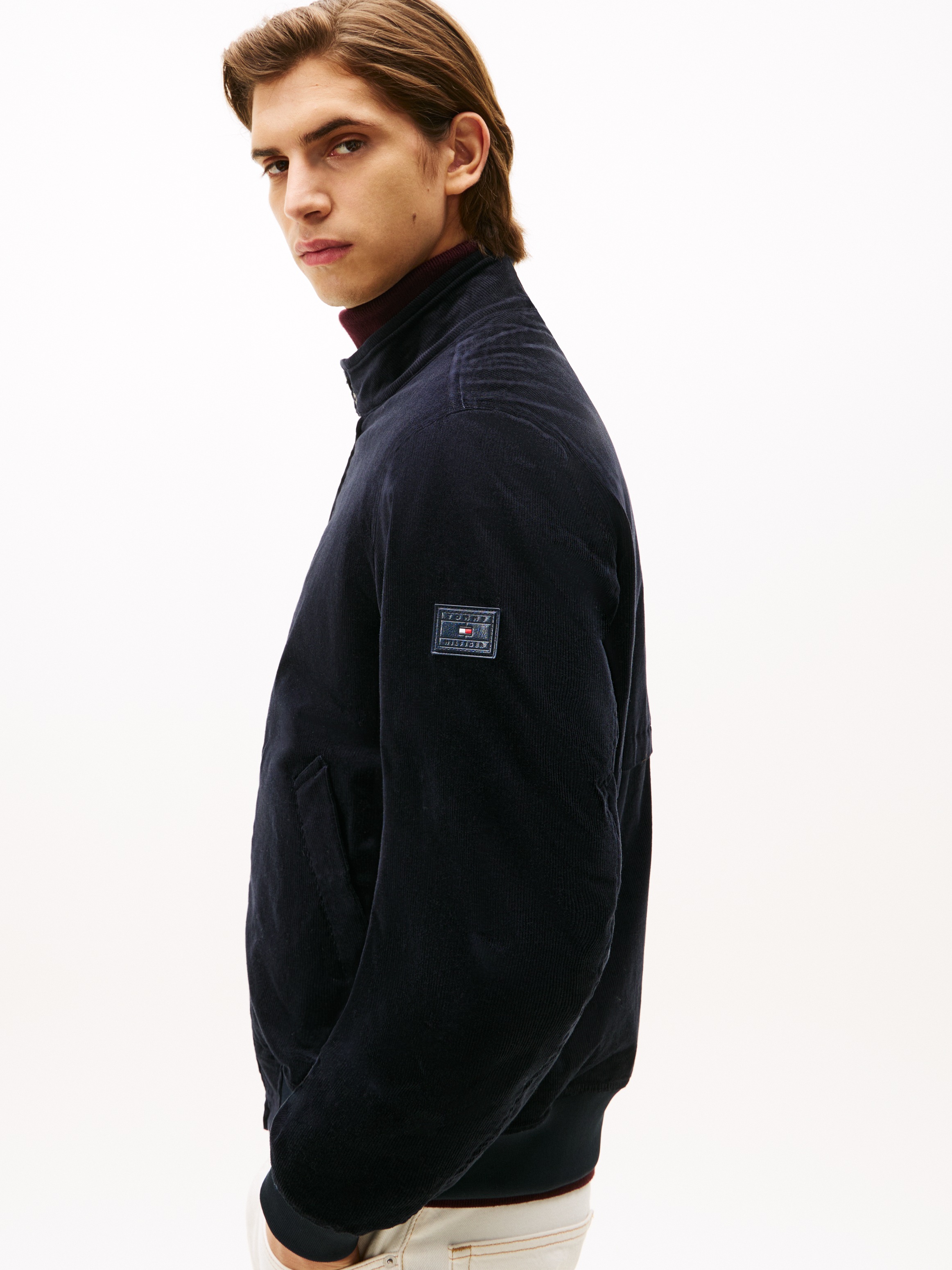 Tommy Hilfiger Cordjacke "CORD HARRINGTON JACKET", ohne Kapuze, Freizeitjac günstig online kaufen