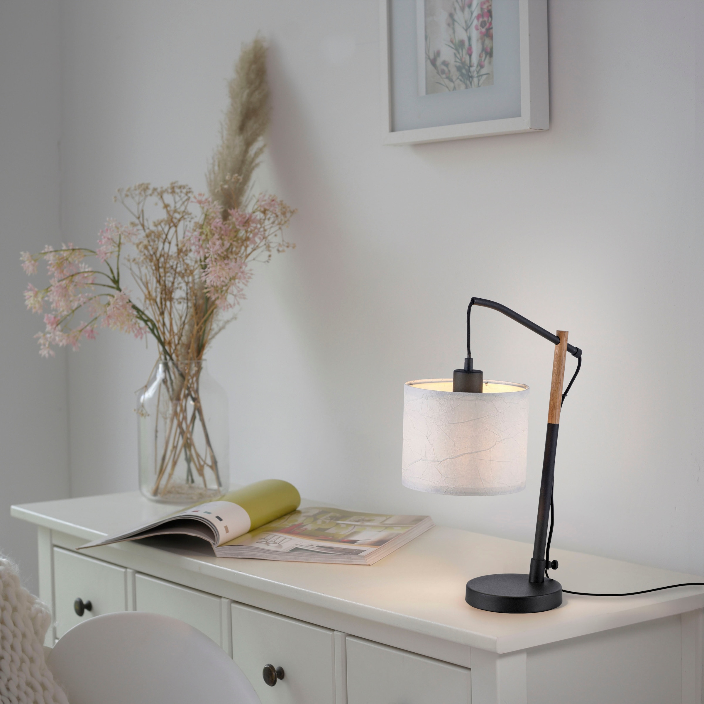 JUST LIGHT Tischleuchte »GREEN SOFI«, 1 flammig, Leuchtmittel E27 | ohne Leuchtmittel