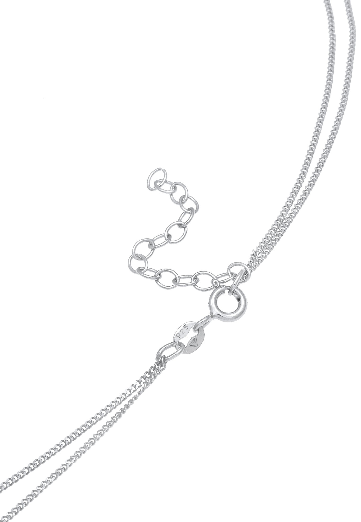 Elli Choker »Halskette Choker Layering Disc Kreis Geo 925 Silber«