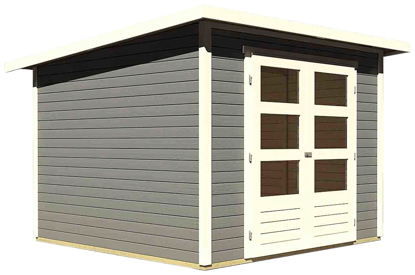 Karibu Gartenhaus "Stockach 4" anthrazit, naturbelassen oder terragrau günstig online kaufen