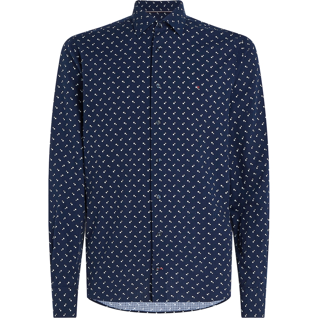 Tommy Hilfiger TAILORED Businesshemd »CL-W SEERSUCKER PRINT RF SHIRT«