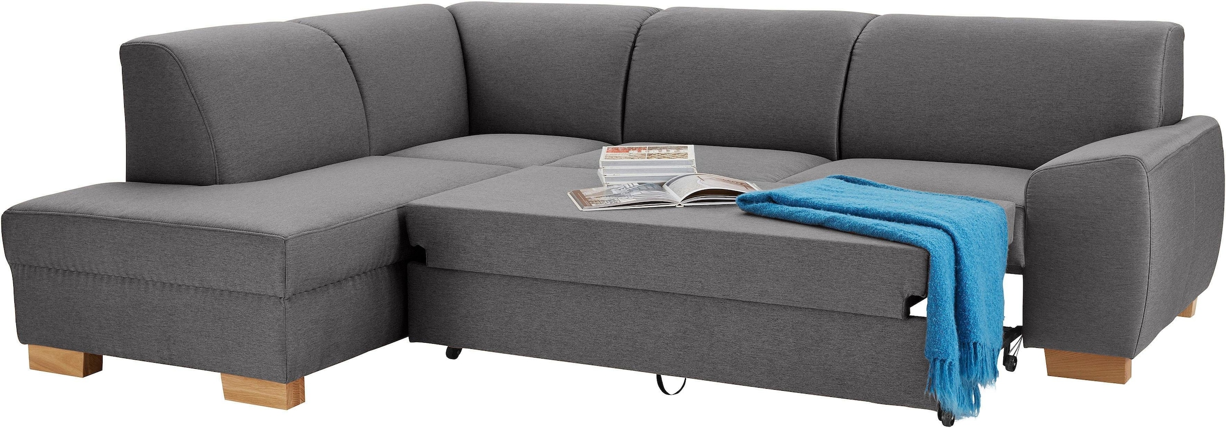DOMO collection Ecksofa »Incanto kubische Formensprache, komfortabel, L-Form«, wahlweise mit Bettfunktion