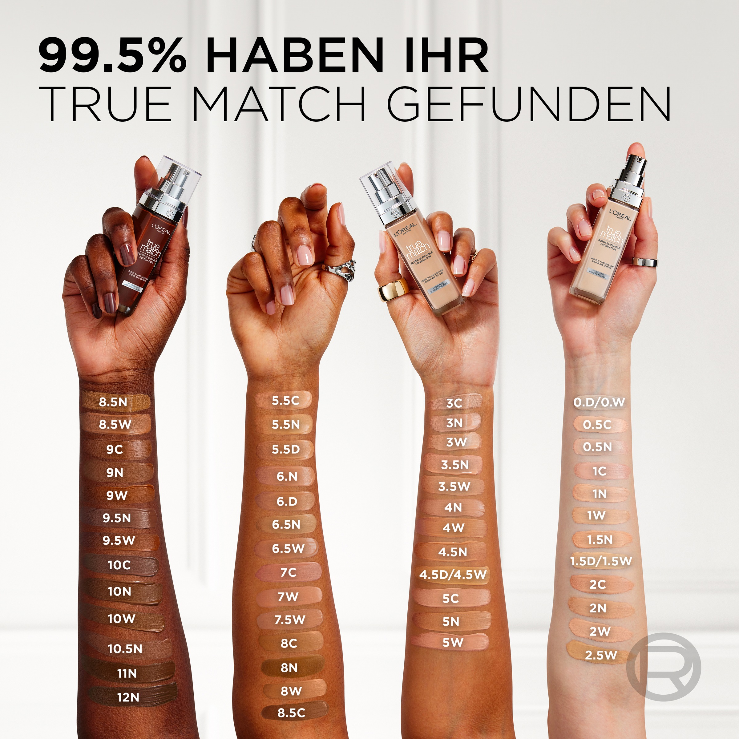 Thumbnail - LORÉAL PARIS Foundation "TRUE MATCH FOUNDATION" lässt sich mühelos verblenden, ohne sichtbare Ränder zu hinterlassen