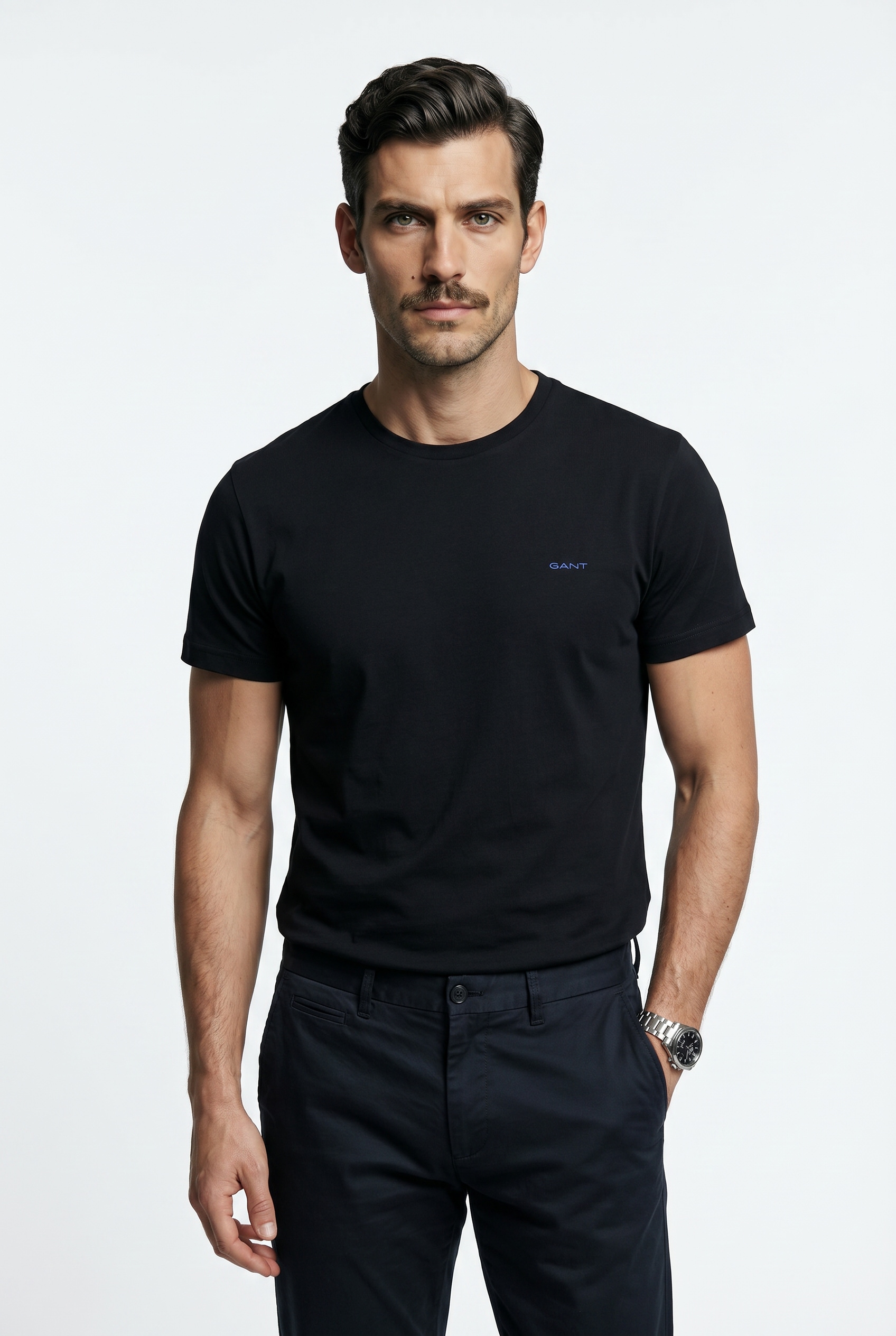 Gant T-Shirt "CONTRAST LOGO" Regular fit mit Rundhalsausschnitt
