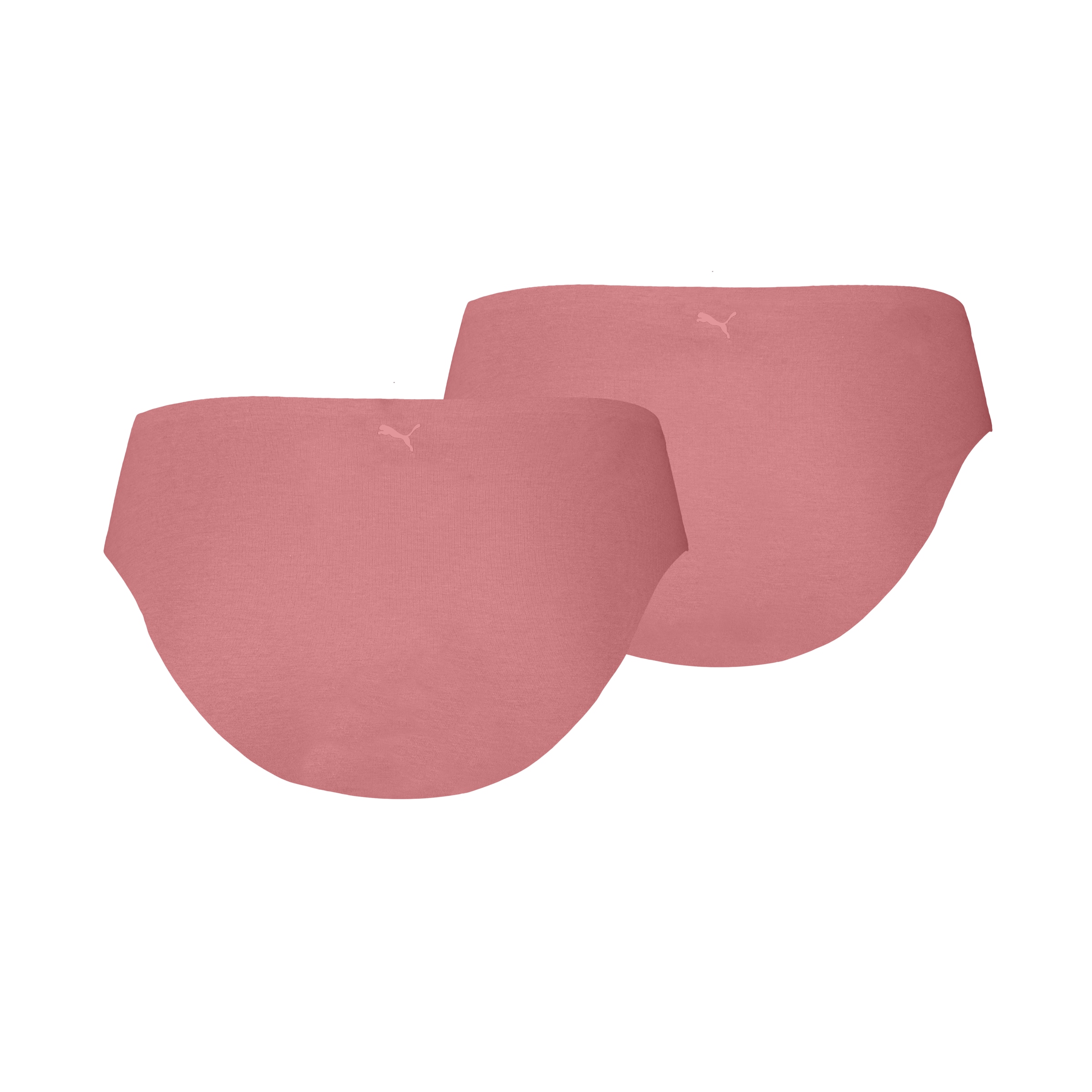 PUMA Slip »PUMA WOMEN INVISIBLE COTTON BRIEFS 2P« nahtlose Ränder für eine unsichtbare Passform