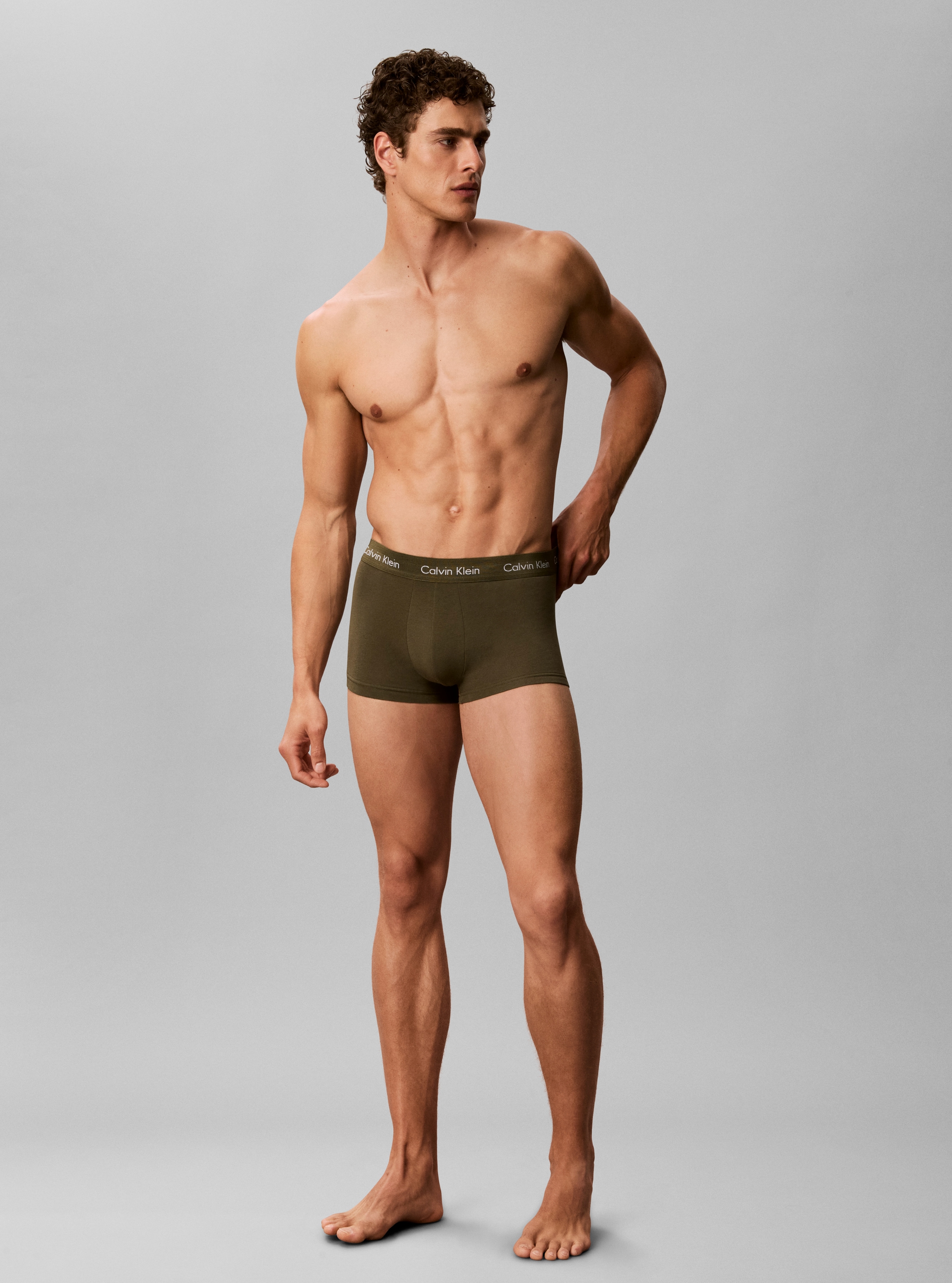 Calvin Klein Underwear Boxershorts »Low Rise Trunk 3pk« Packung, 3er-Pack, 3 Stk. mit Logobündchen