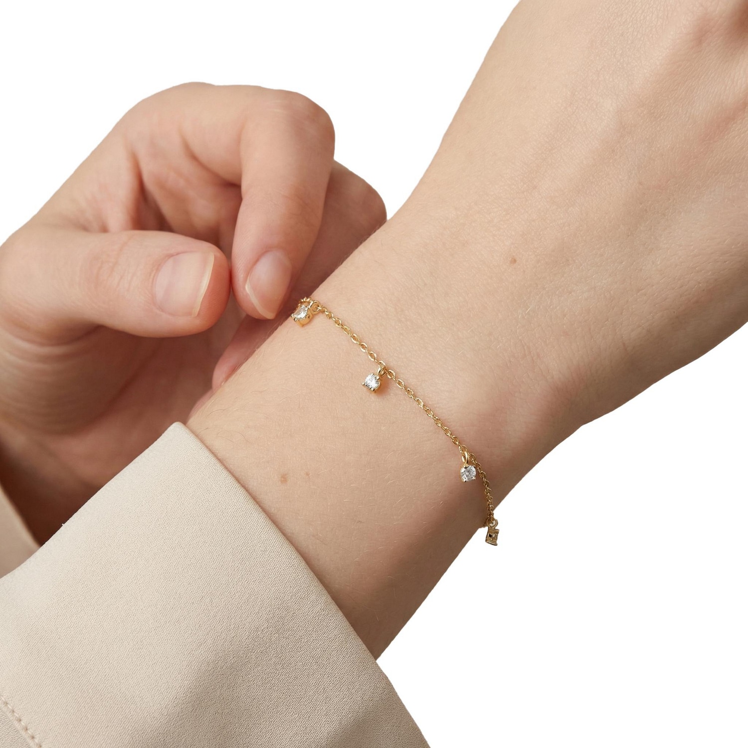 Amor Armband mit Zirkonia (synth.)