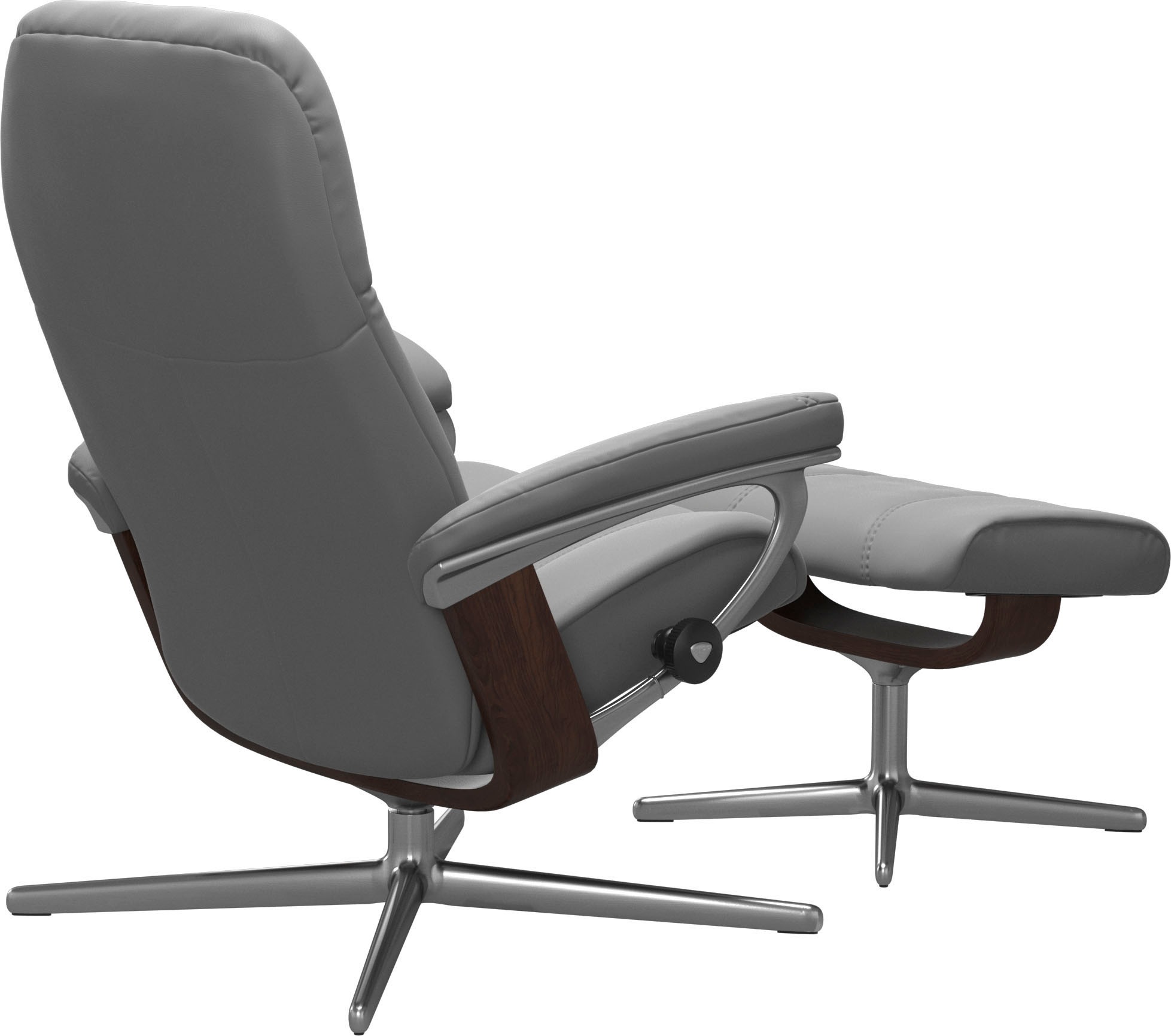 Stressless® Fußhocker »Consul«, mit Cross Base, Größe S, M & L, Holzakzent Braun