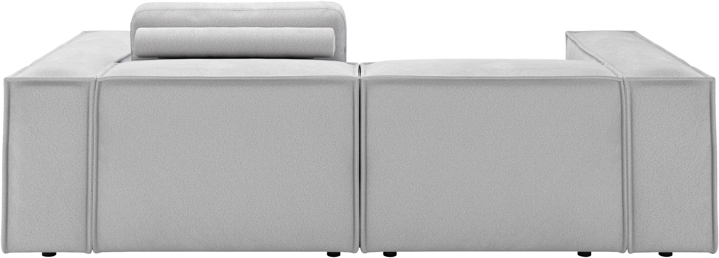 Places of Style Ecksofa »Watertown, kompakte L-Form, 246 cm breite für kleinere Räume«, modernes Ecksofa mit Feincordbezug, platzsparend & bequem