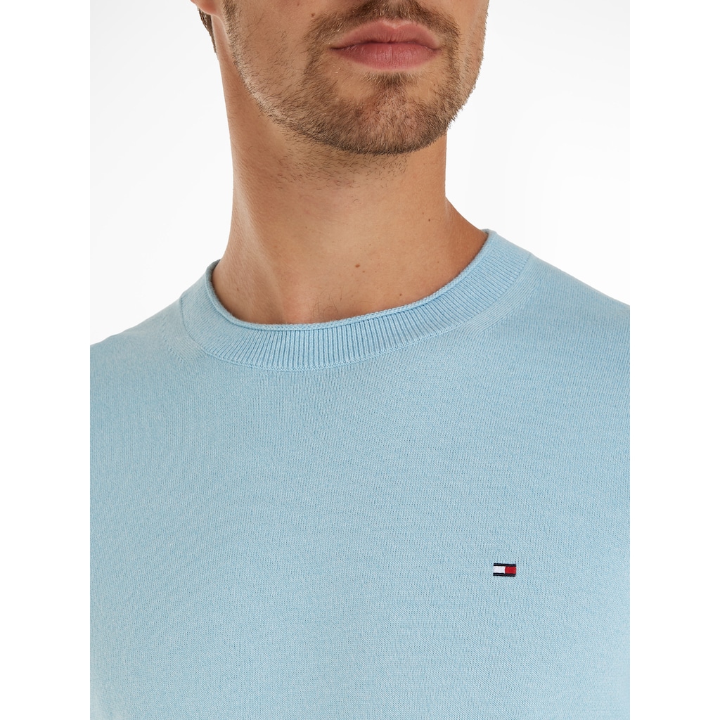 Tommy Hilfiger Rundhalspullover »MOULINE ORGANIC COTTON C NECK«