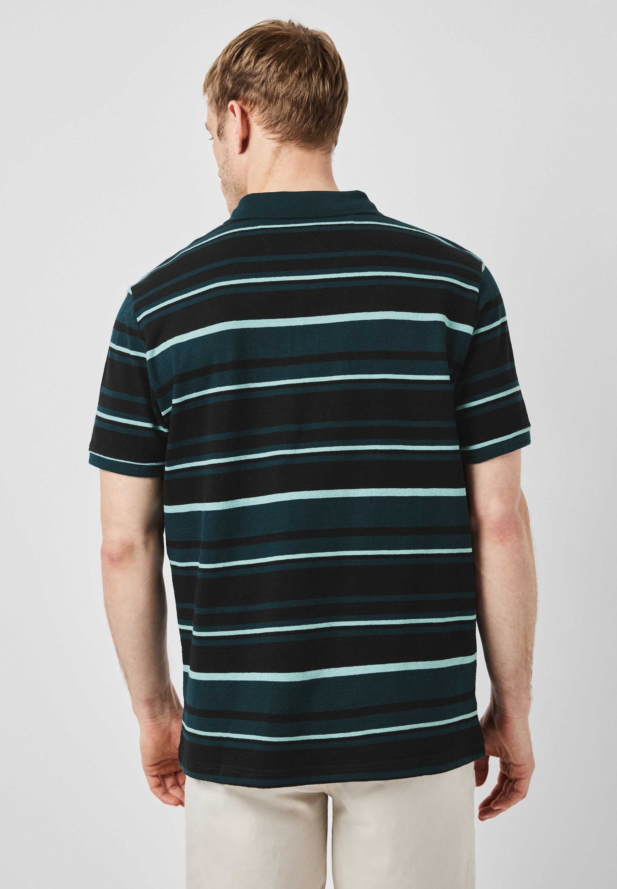 STREET ONE MEN Poloshirt, aus reiner Baumwolle