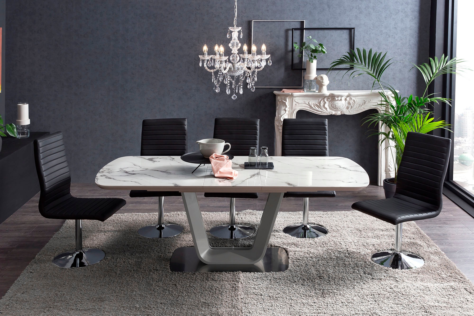 SalesFever Esszimmerstuhl "Komfortabler Armlehnstuhl zum Relaxen" (Set) 4 S günstig online kaufen