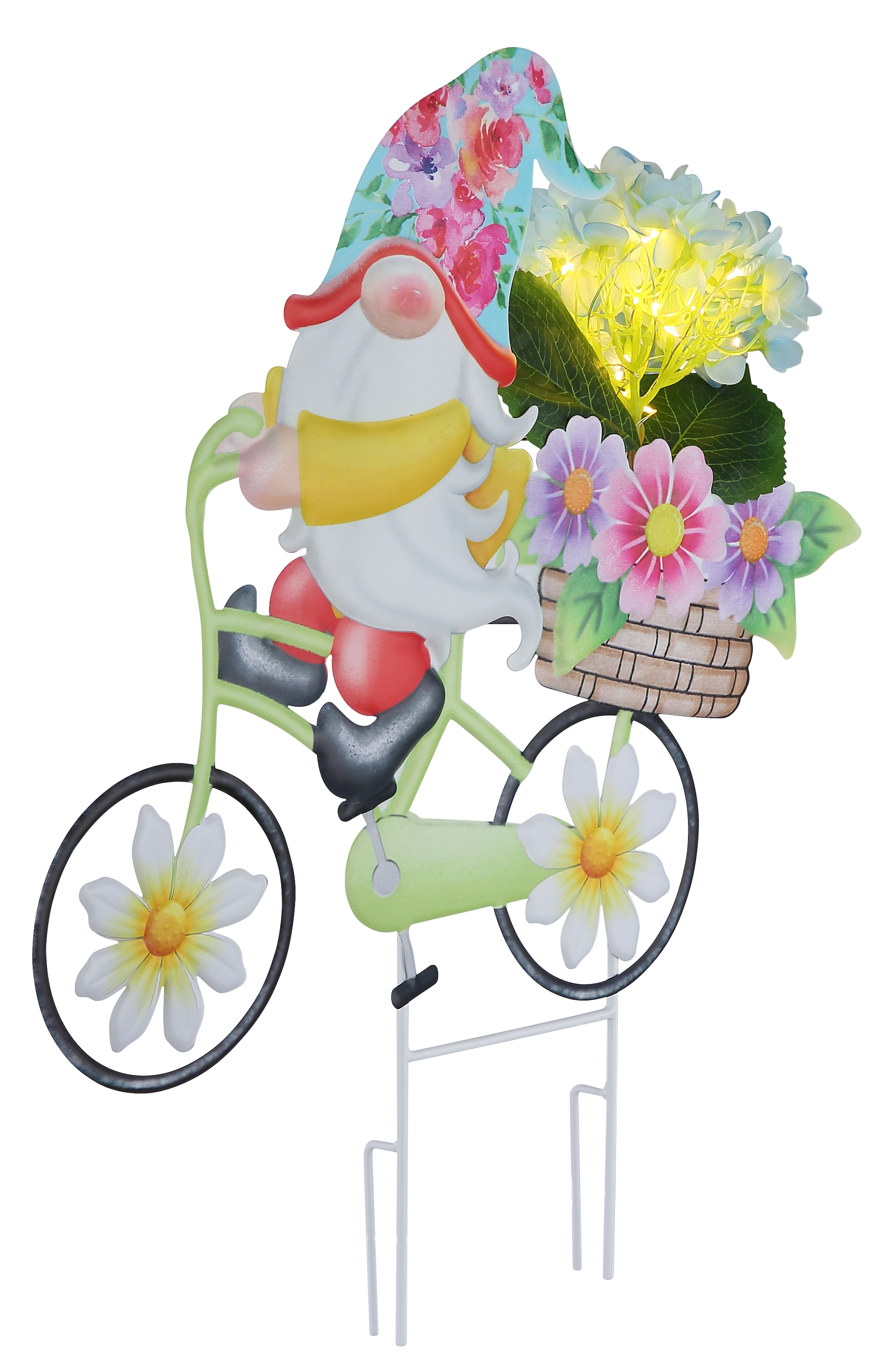 GLOBO LIGHTING LED Solarleuchte »SOLARLEUCHTE METALL BUNT, 20XLED« LED-Modul 1 Stk. Warmweiß Solar Garten Terrasse Außenbeleuchtung Dekoleuchten