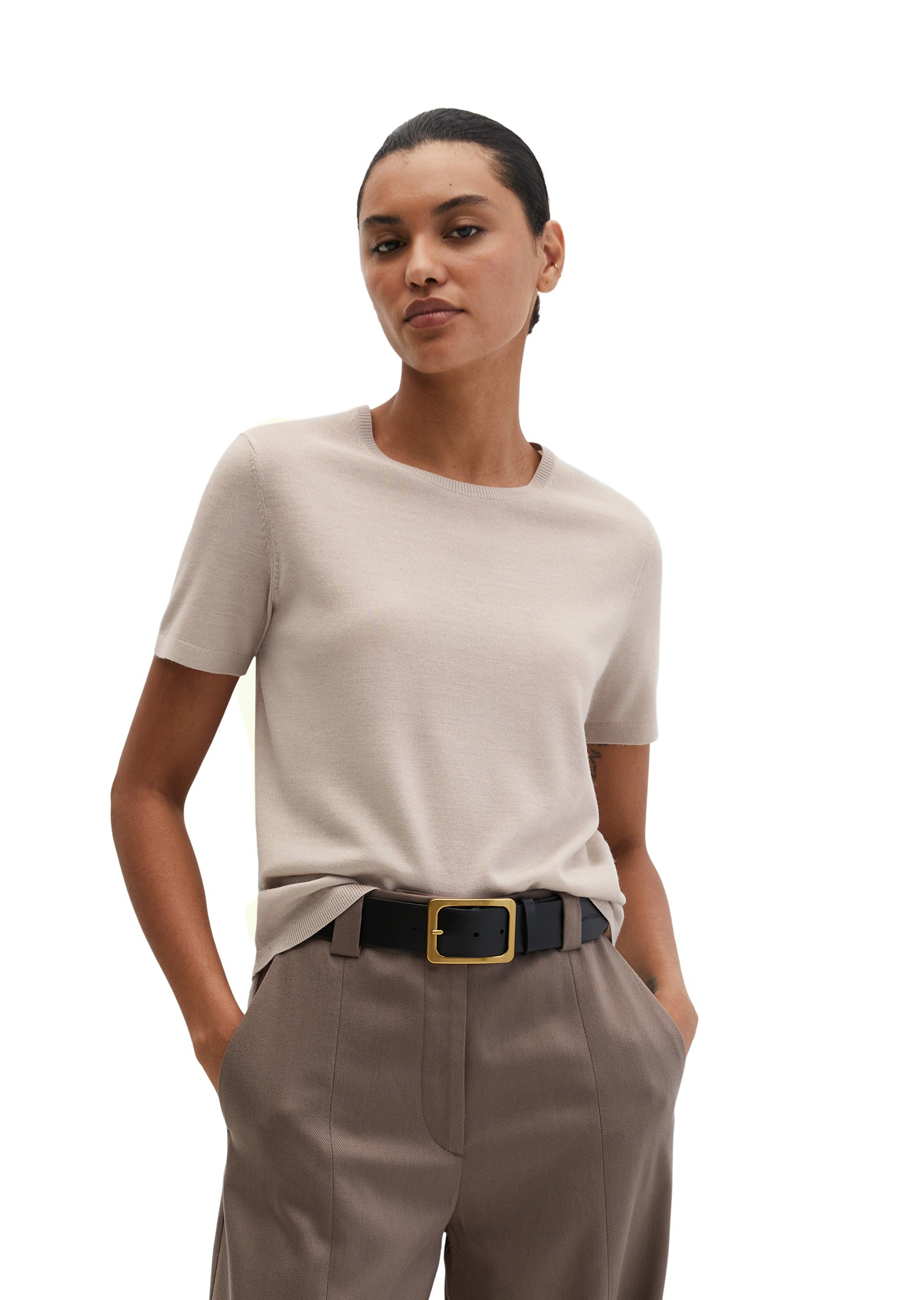 Marc O'Polo Strickpullover »aus weichem Merinowolle-Viskose-Mix«