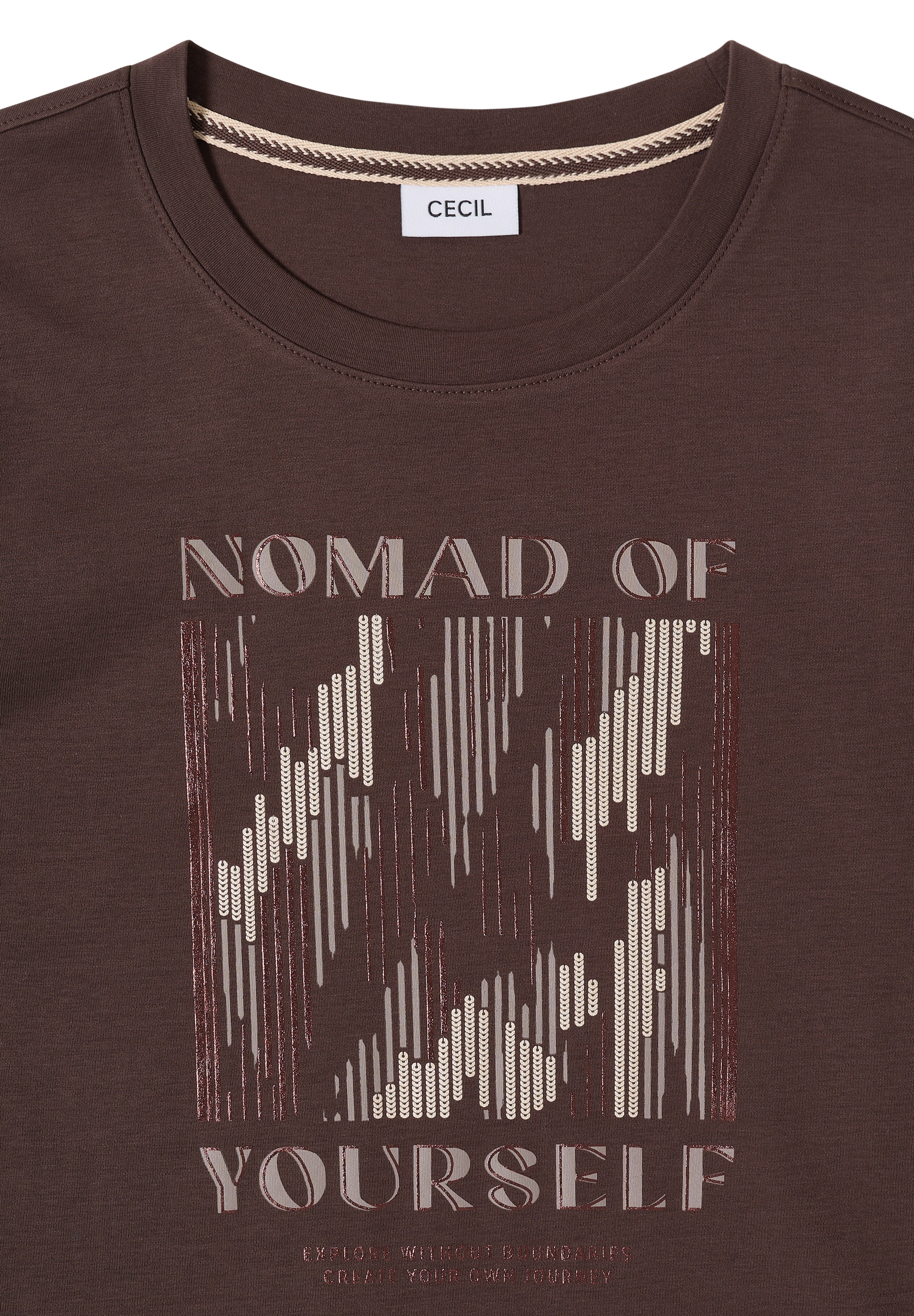 Cecil Print-Shirt mit Wording und Print