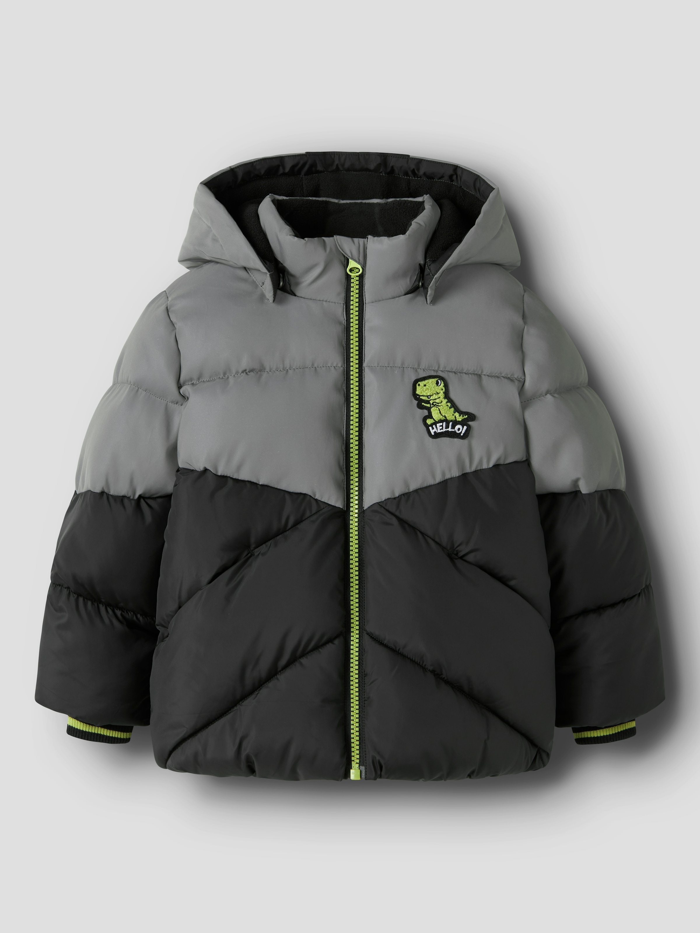 Name It Steppjacke »NMMMORTEN PUFFER JACKET DINO DETAIL1« mit Kapuze