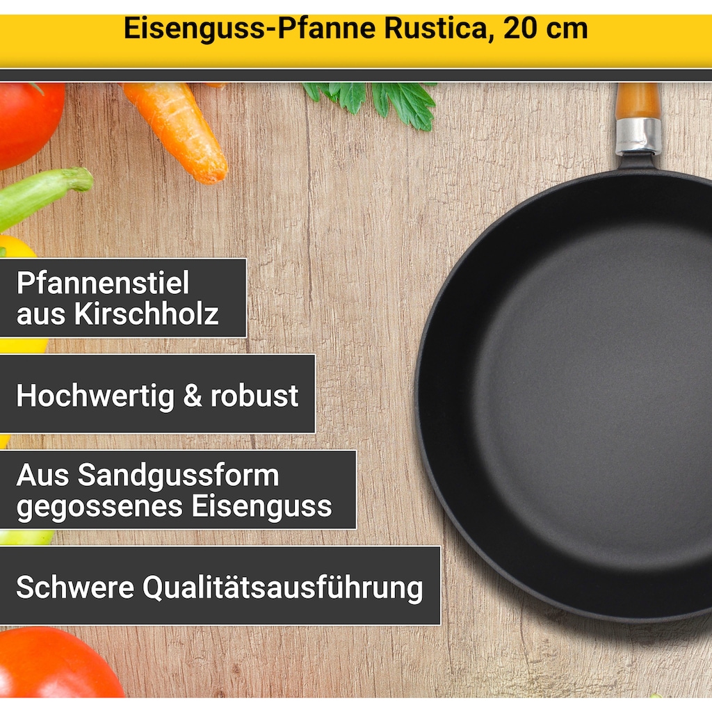 Krüger Bratpfanne »Rustica«, Gusseisen, (1 tlg.)