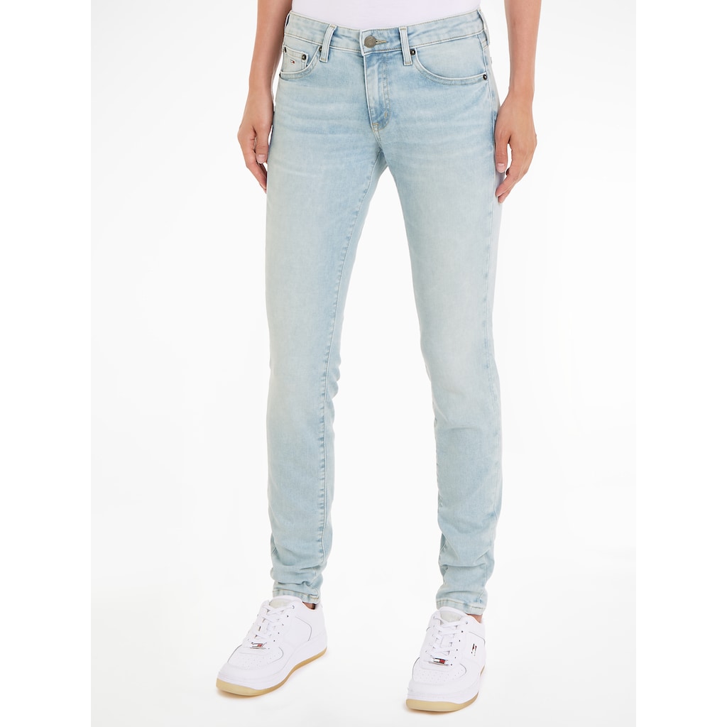 Tommy Jeans Slim-fit-Jeans »Skinny Jeans Marken Low Waist Mittlere Leibhöhe«