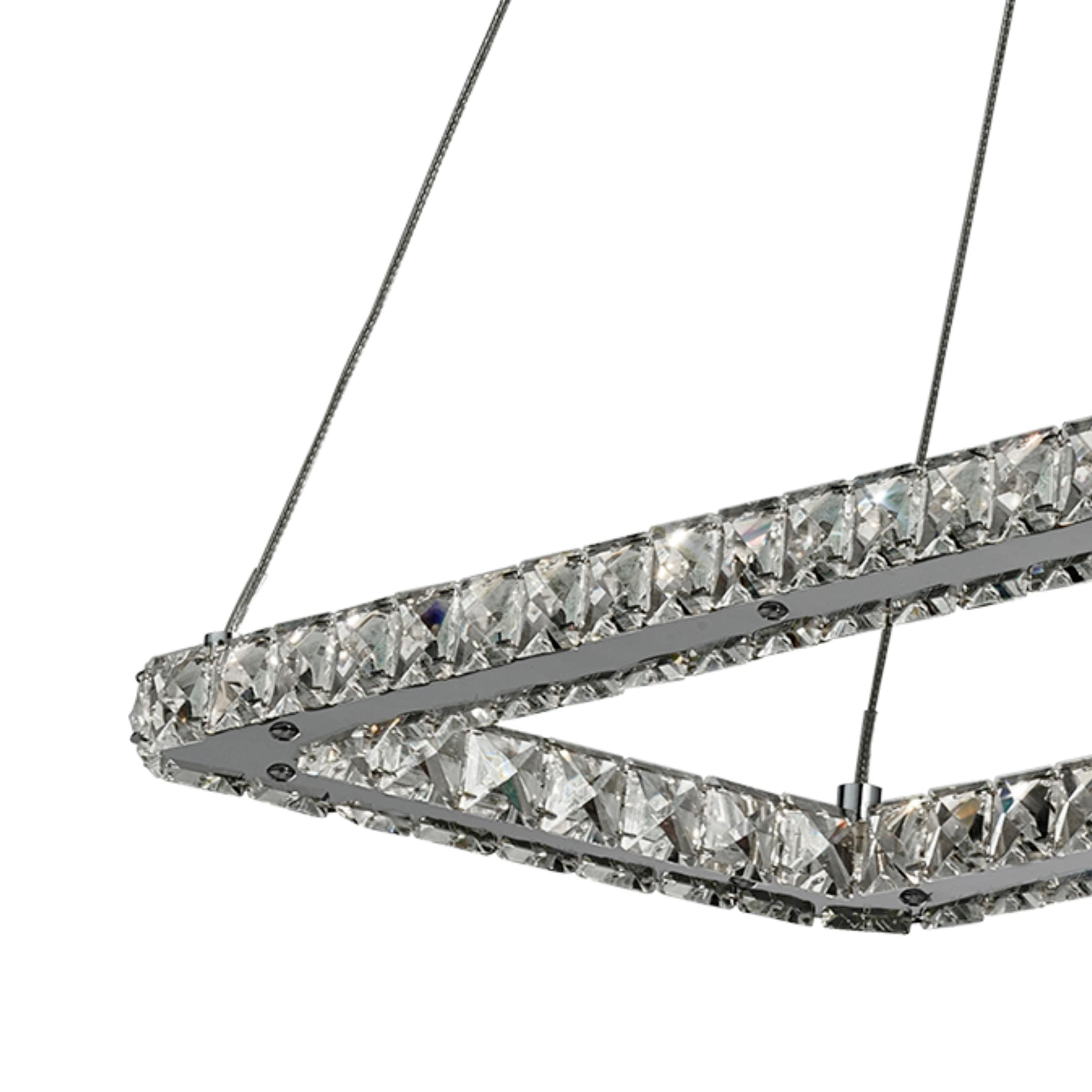 Searchlight LED-Hängeleuchte »Hängeleuchte Clover, 1-flammig«, 1 flammig, Leuchtmittel LED-Modul | LED fest integriert, Glamourös