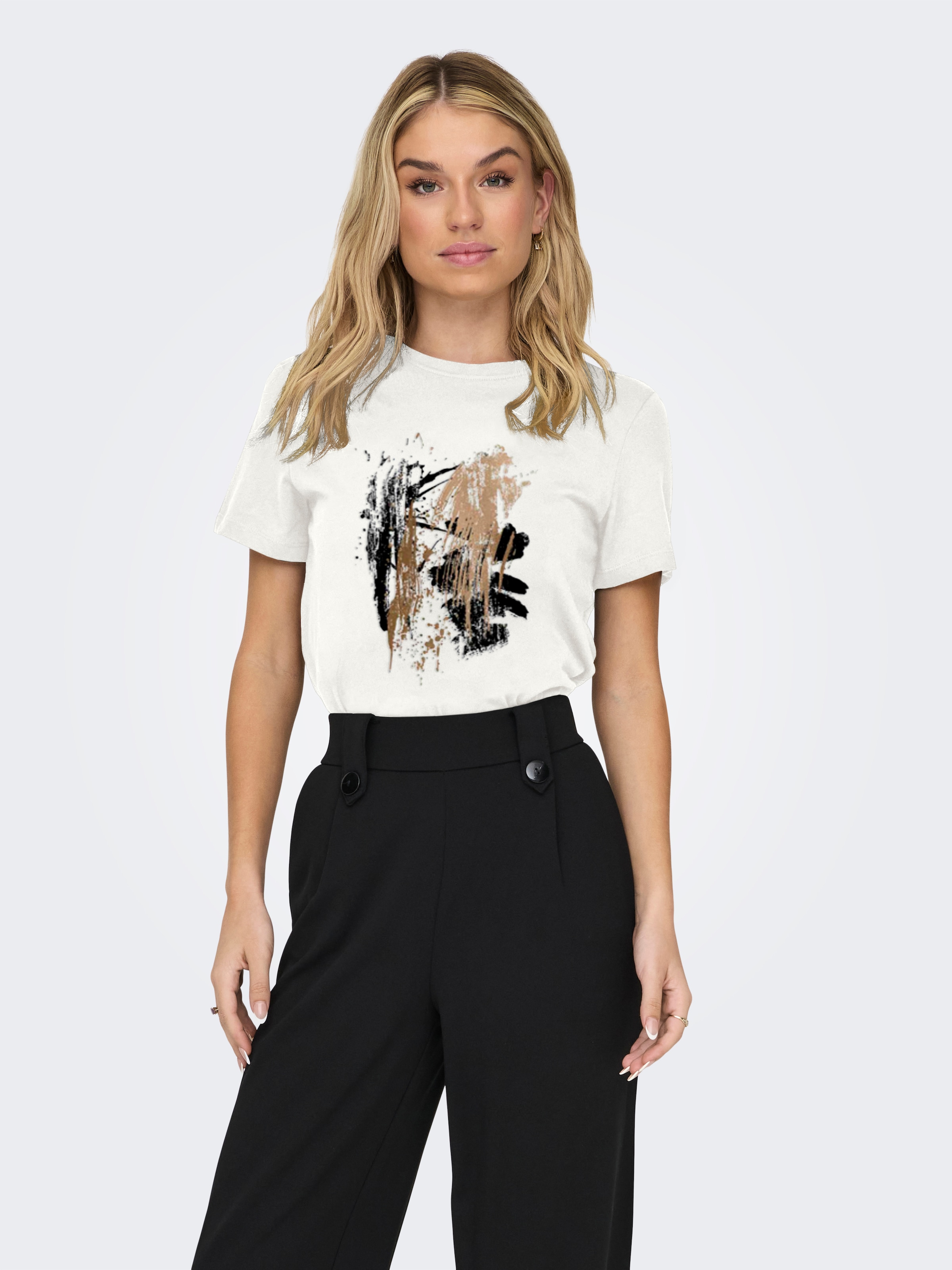 ONLY Kurzarmshirt "ONLKITA LIFE REG S/S MIX TOP CS JR" günstig online kaufen