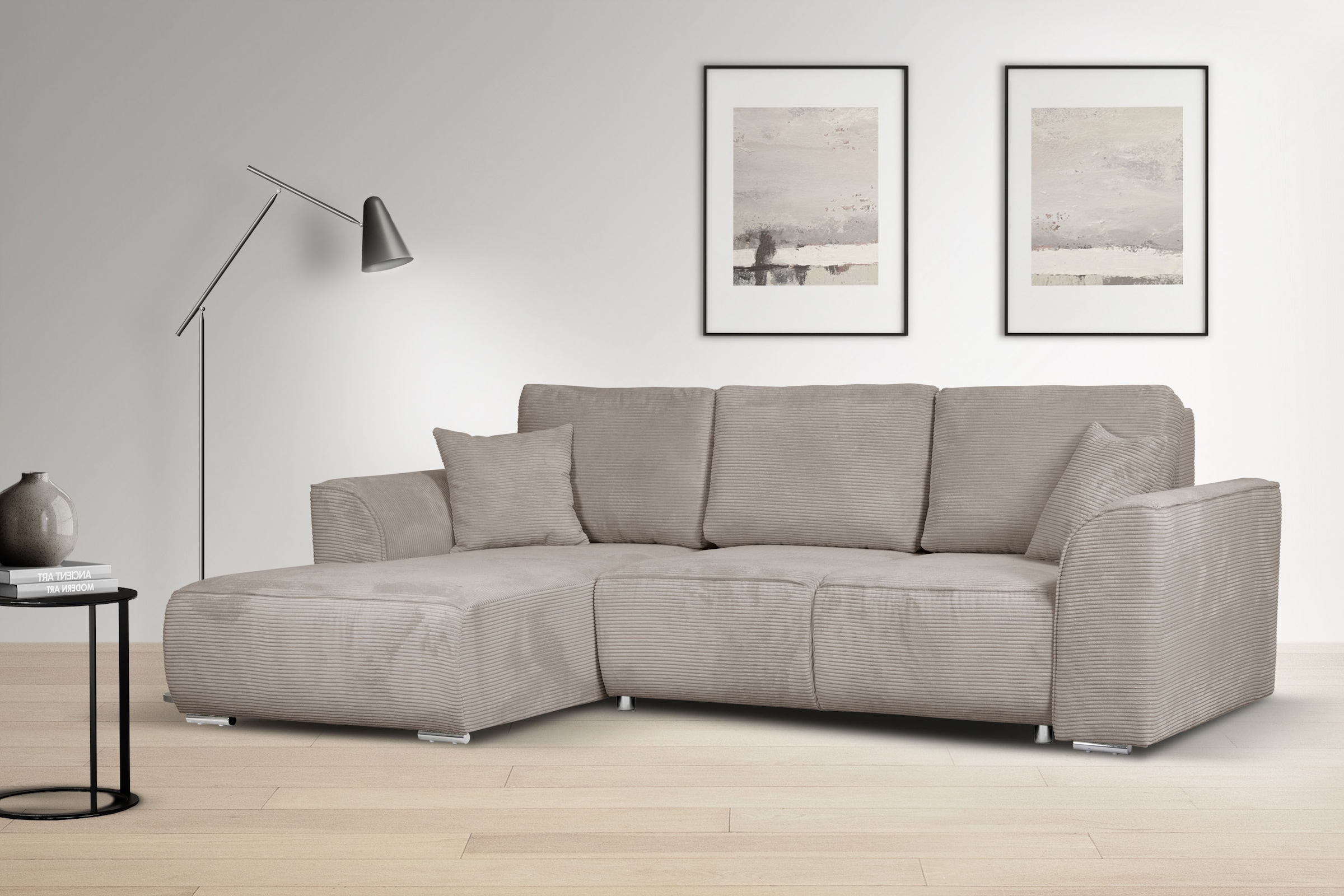 INOSIGN Ecksofa "BEATRICE optionale Schlafsofa mit Bettkasten, B/T/H: 265/1 günstig online kaufen