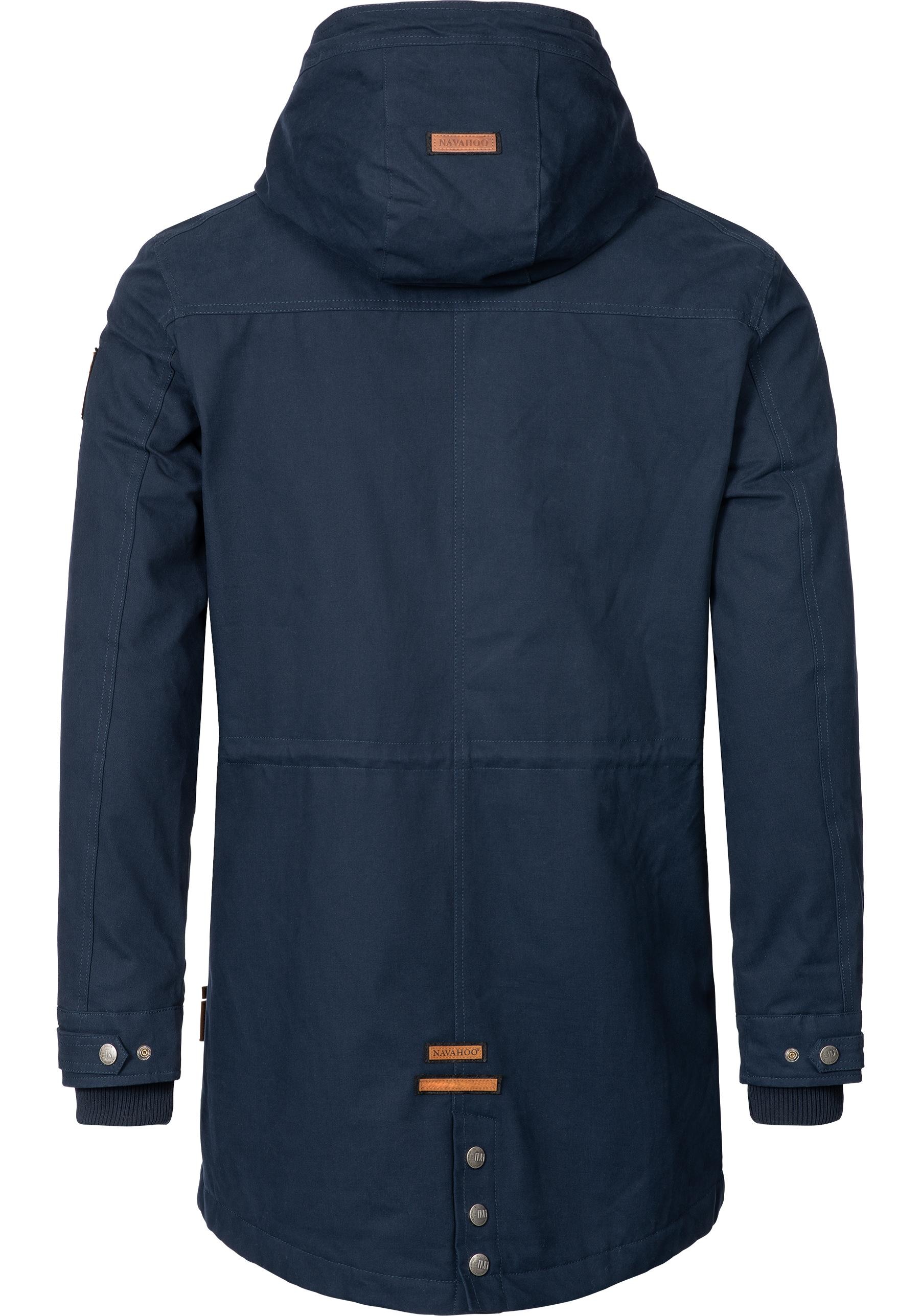 Navahoo Parka »Manaka«, mit Kapuze, stylischer Herren Wintermantel mit Kapuze